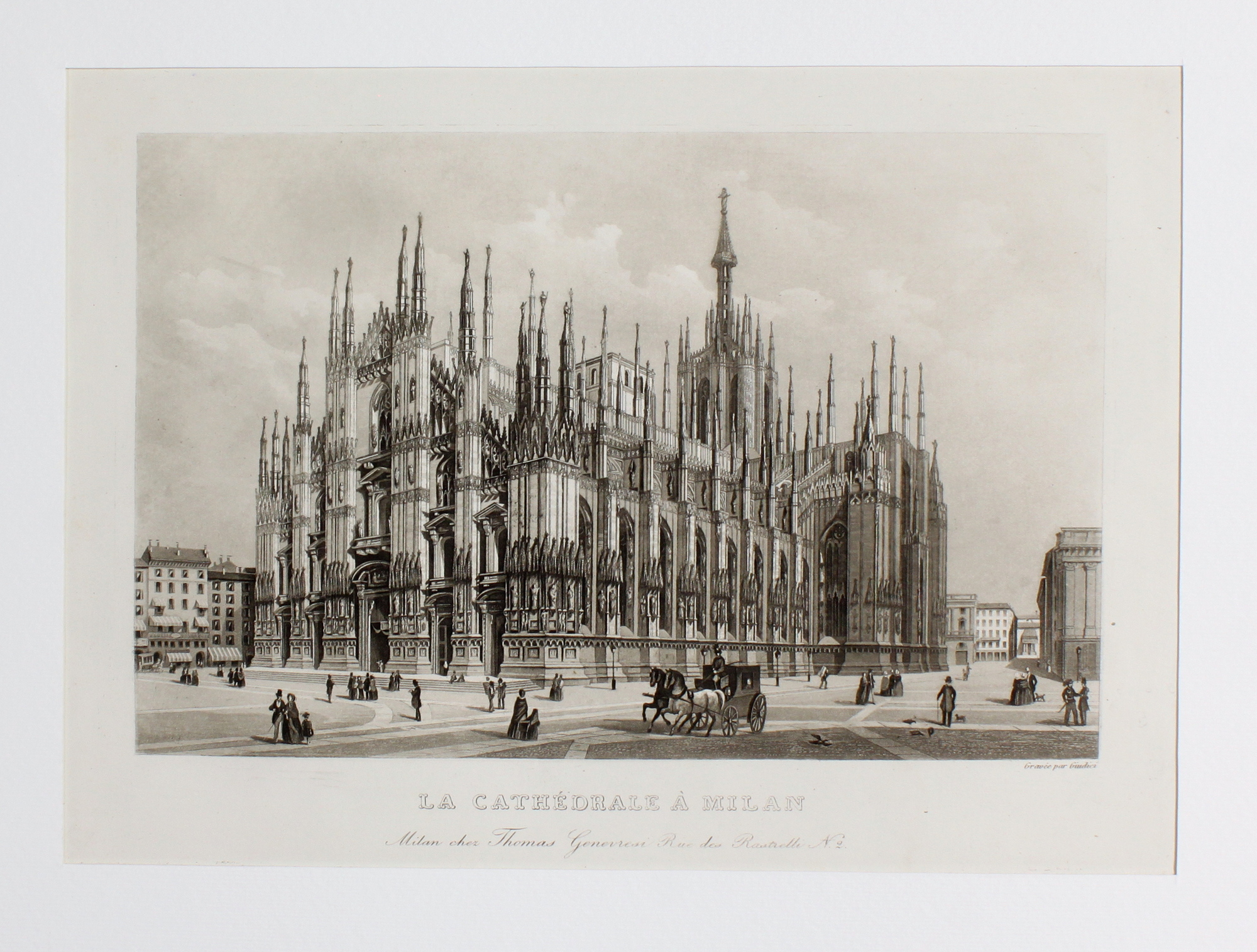 GIUDICI GIUSEPPE. La Cathédrale à Milan. Milano, chez Thomas Genevresi, …