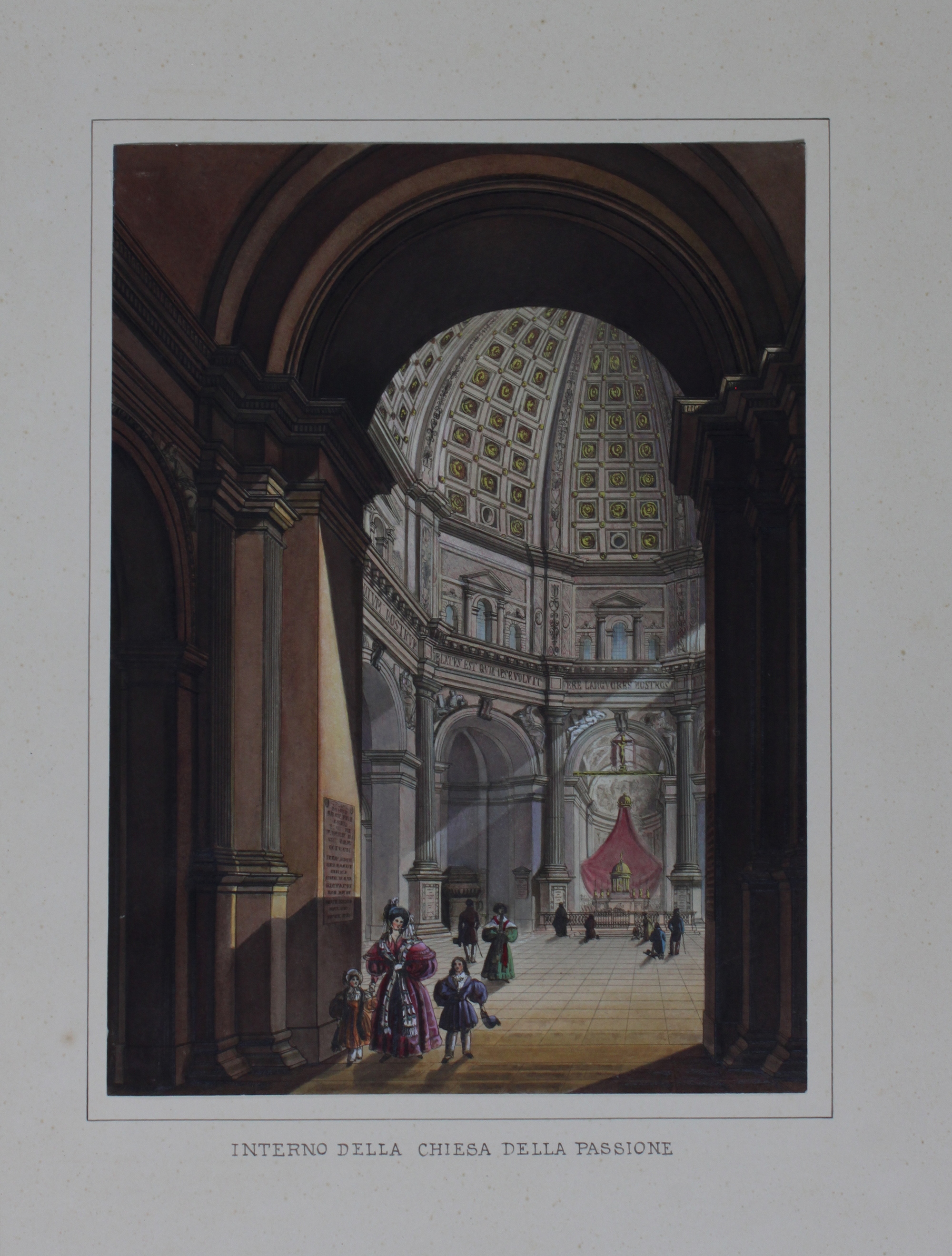 RUPP LADISLAUS - BRAMATI GIUSEPPE. Interno della Chiesa della Passione. …