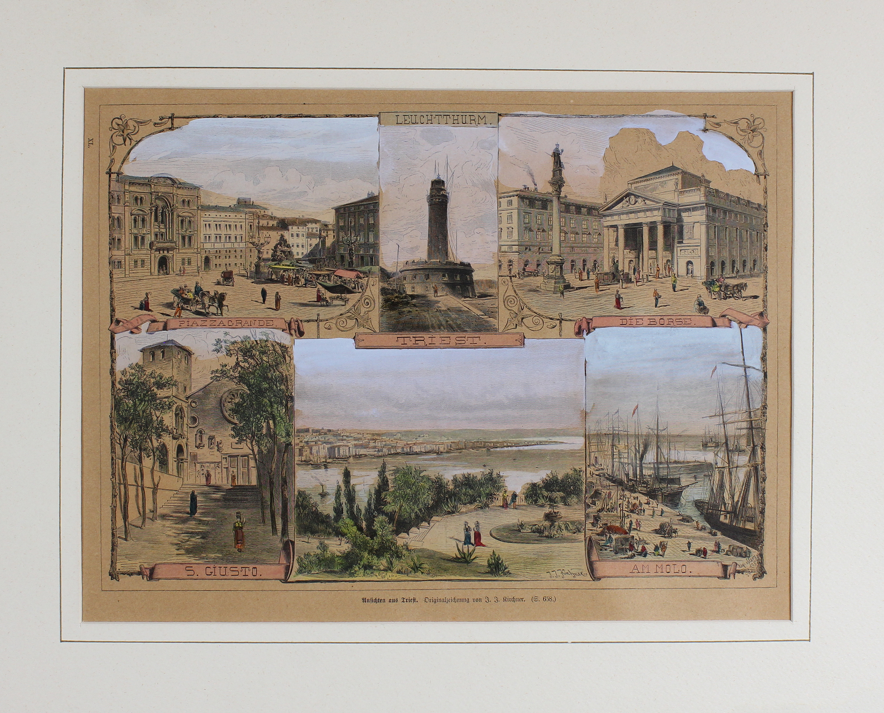 KIRCHNER JOHANN JOSEF. Triest. - Trieste, (1880 ca.).