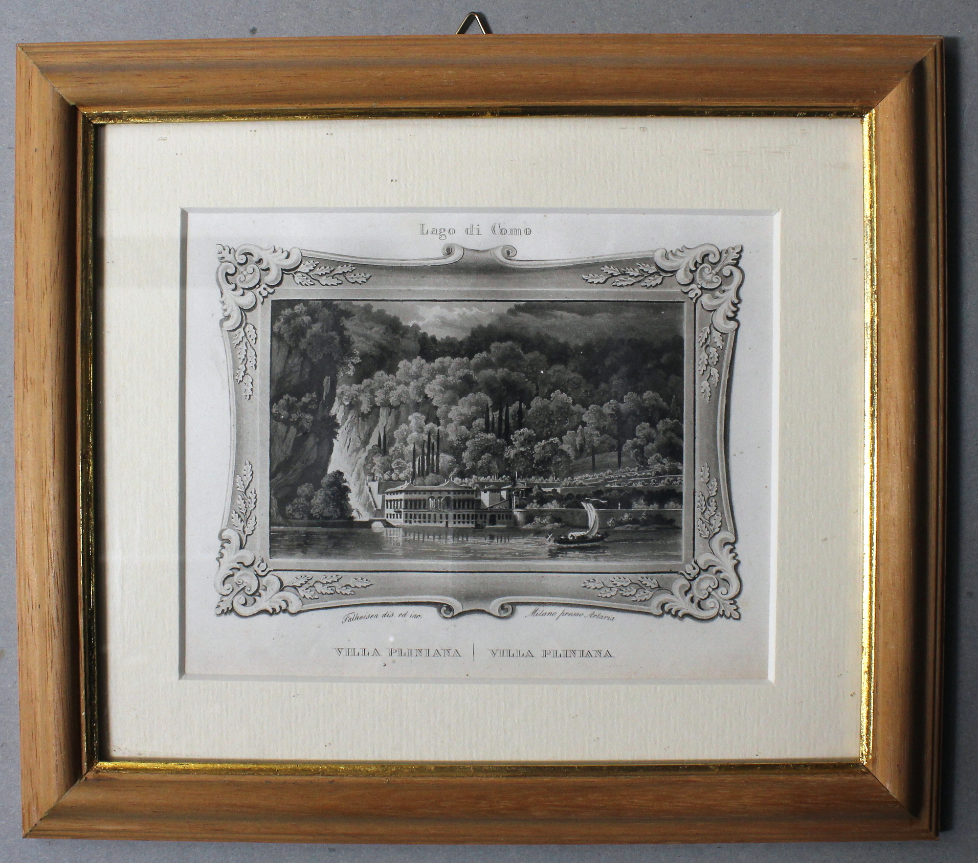 FALKEISEN JOHANN JACOB. Lago di Como. Villa Pliniana. Milano, presso …