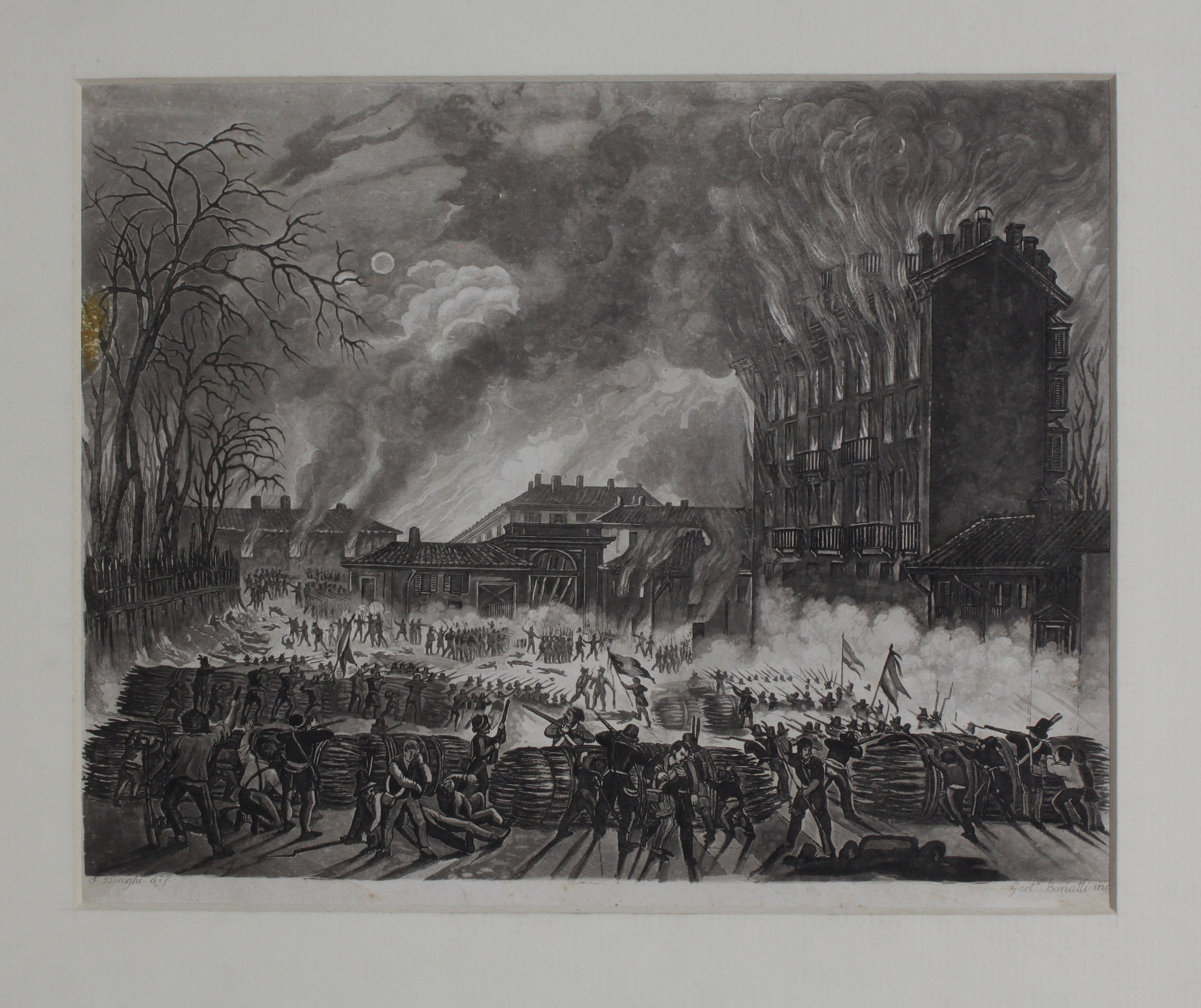 DONGHI FELICE - BONATTI GAETANO. Barricate mobili di Porta Tosa.