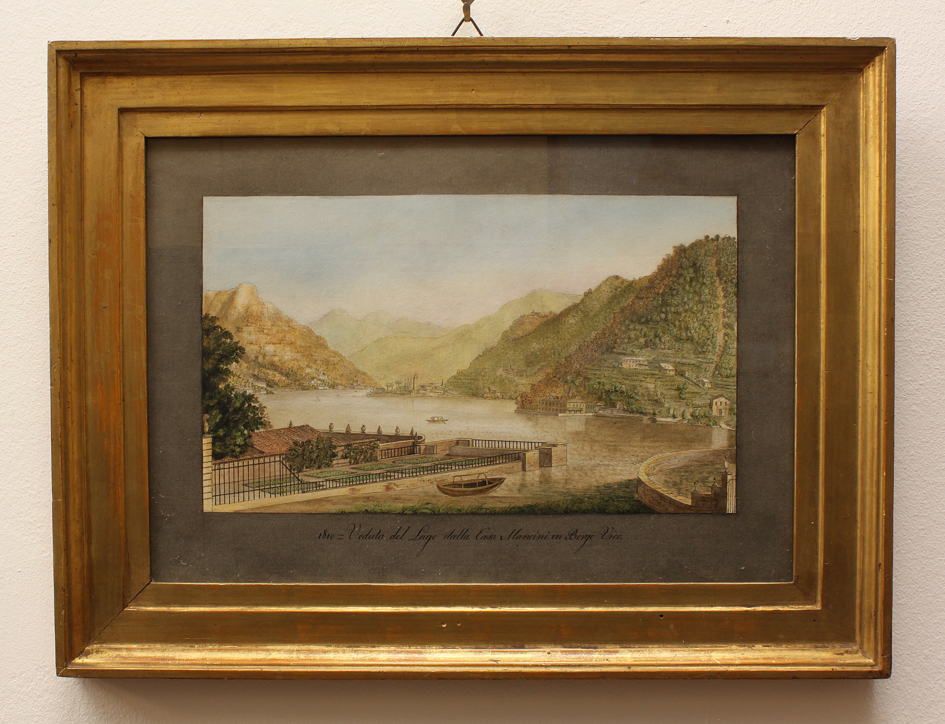 (MOGLIA). Veduta del Lago dalla casa Mancini in Borgo Vico. …