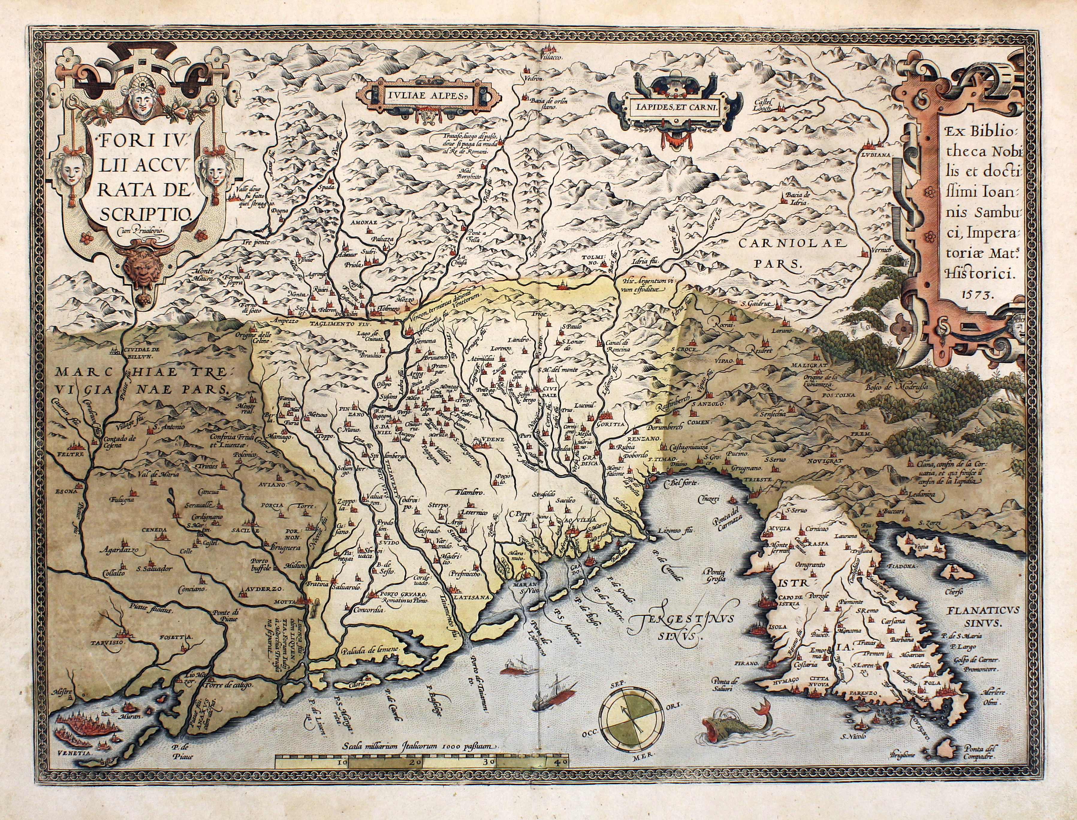 ORTELIUS ABRAHAM. Fori Iulii Accurata Descriptio. - Anversa, 1573.