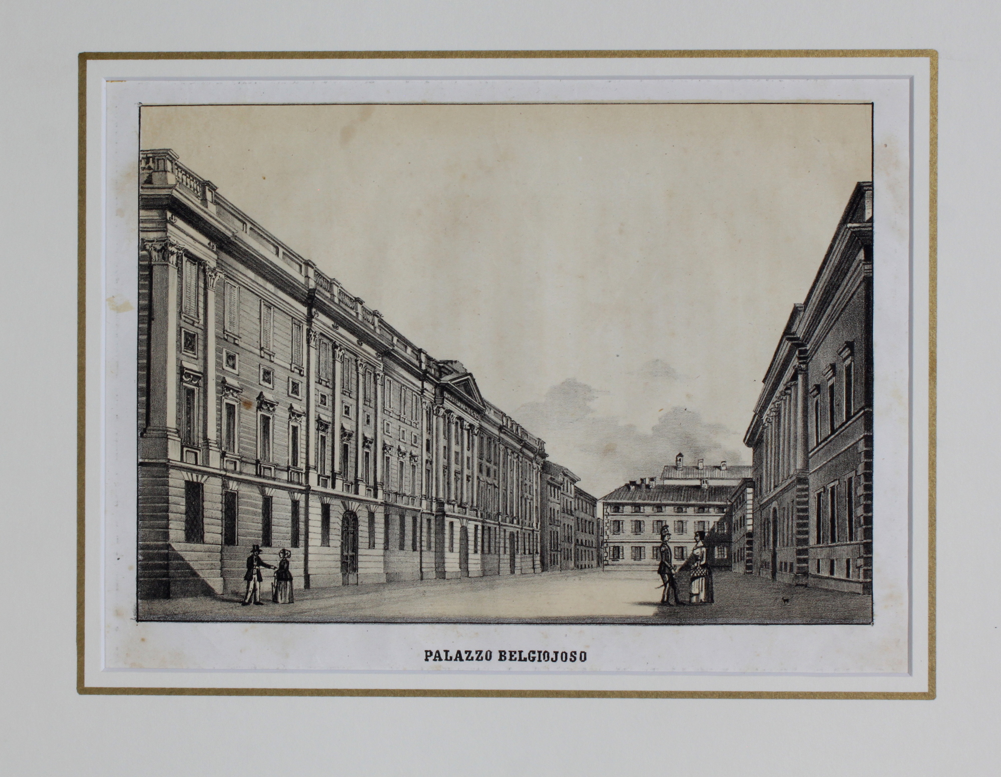 Palazzo Belgiojoso. Milano, Giuseppe Ramazzotti e Luigi Bezzera, 1852.