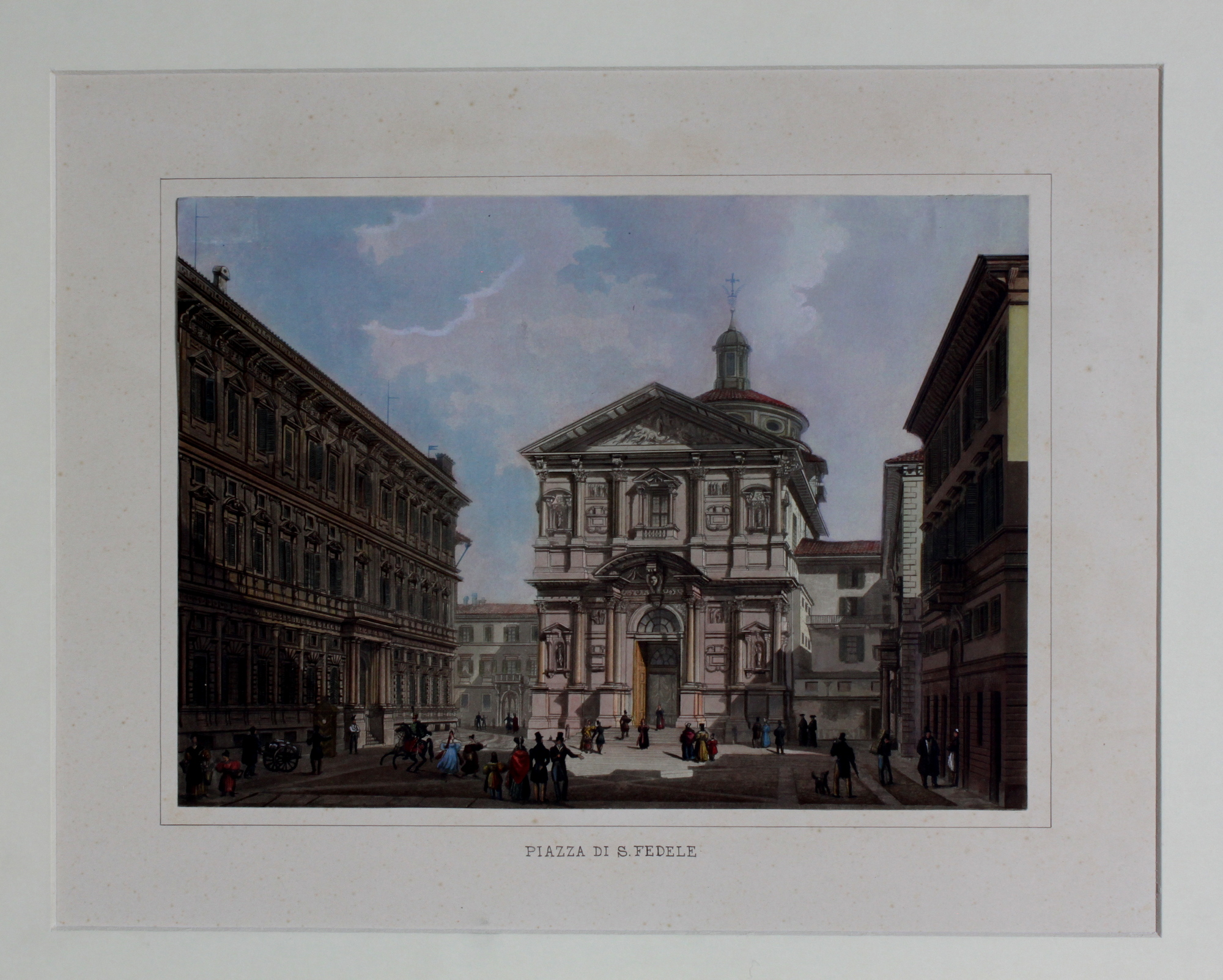 RUPP LADISLAUS - BRAMATI GIUSEPPE. Piazza S. Fedele. Milano, Andrea …
