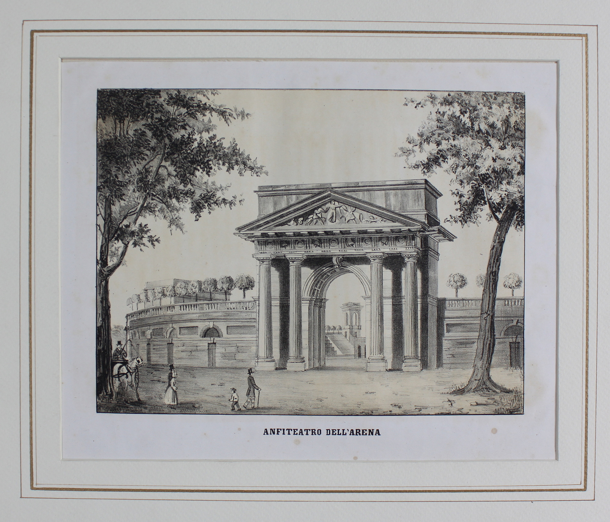RAMAZZOTTI GIUSEPPE - BEZZERA LUIGI. Anfiteatro dell'Arena. Milano, Giuseppe Ramazzotti …