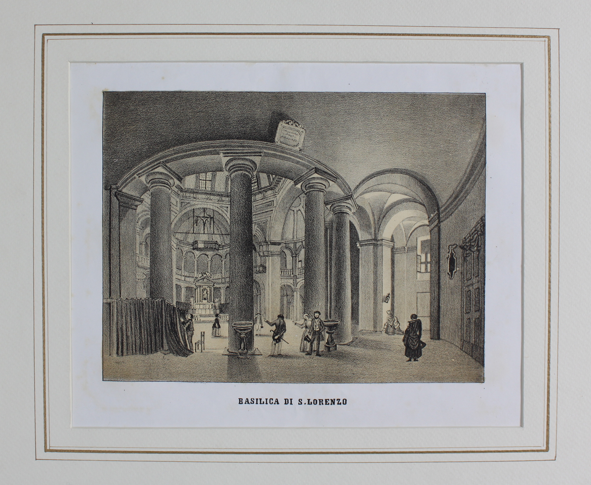 RAMAZZOTTI GIUSEPPE - BEZZERA LUIGI. Basilica di S. Lorenzo. Milano, …