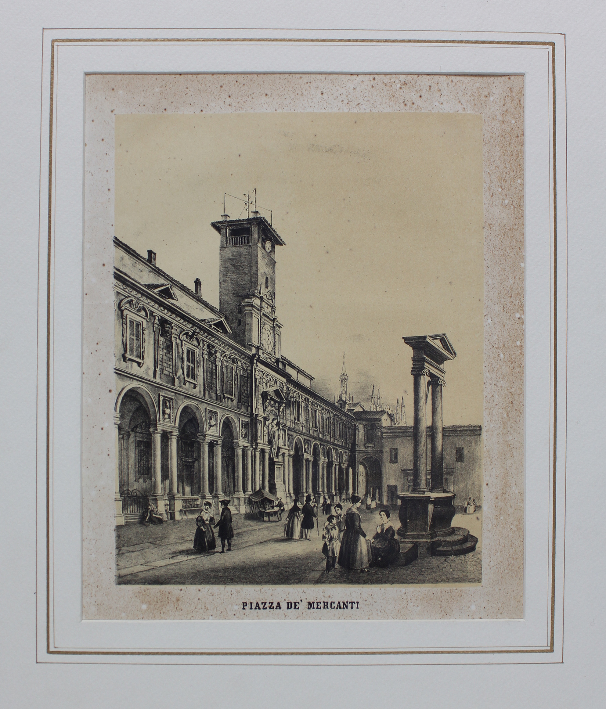 RAMAZZOTTI GIUSEPPE - BEZZERA LUIGI. Piazza de' Mercanti. Milano, Giuseppe …