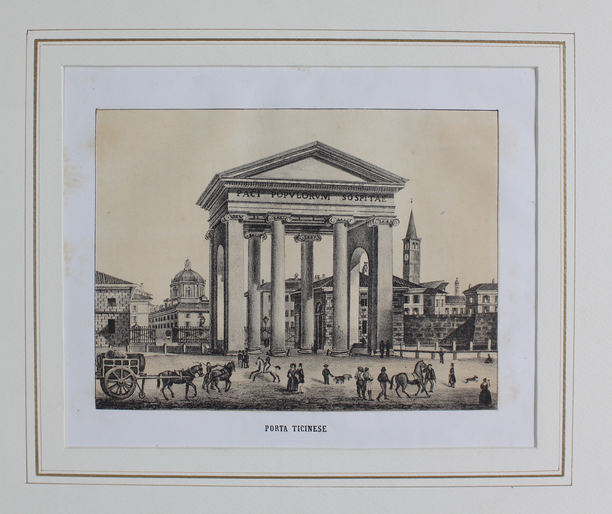 RAMAZZOTTI GIUSEPPE - BEZZERA LUIGI. Porta Ticinese. Milano, Giuseppe Ramazzotti …