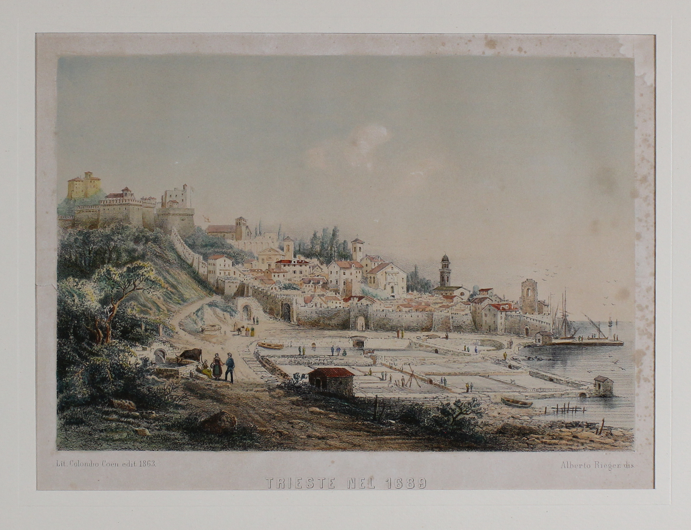 RIEGER ALBERTO. Trieste nel 1689. - Trieste, Litografia Colombo Coen, …