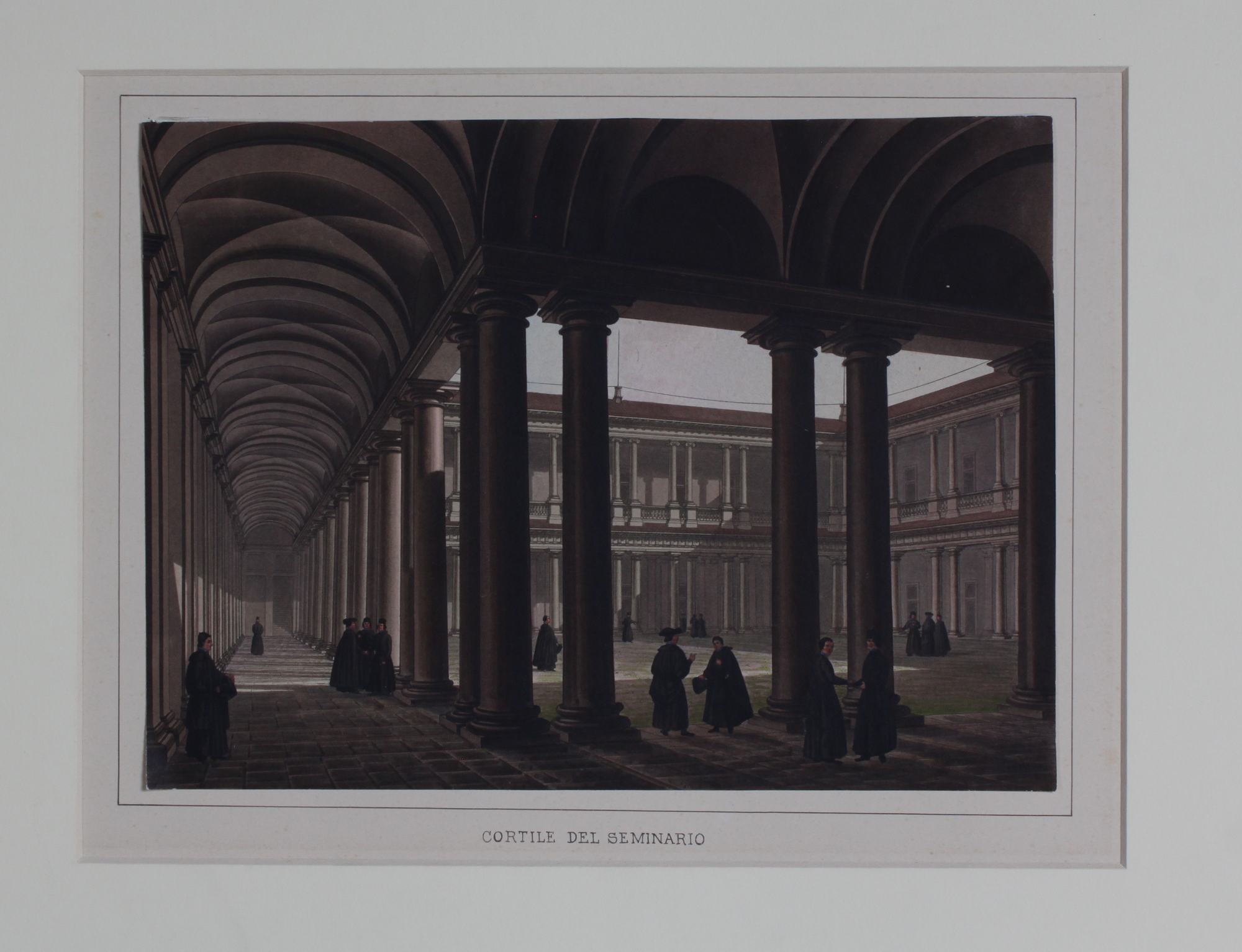 RUPP LADISLAUS - BRAMATI GIUSEPPE. Cortile del Seminario. Milano, Andrea …