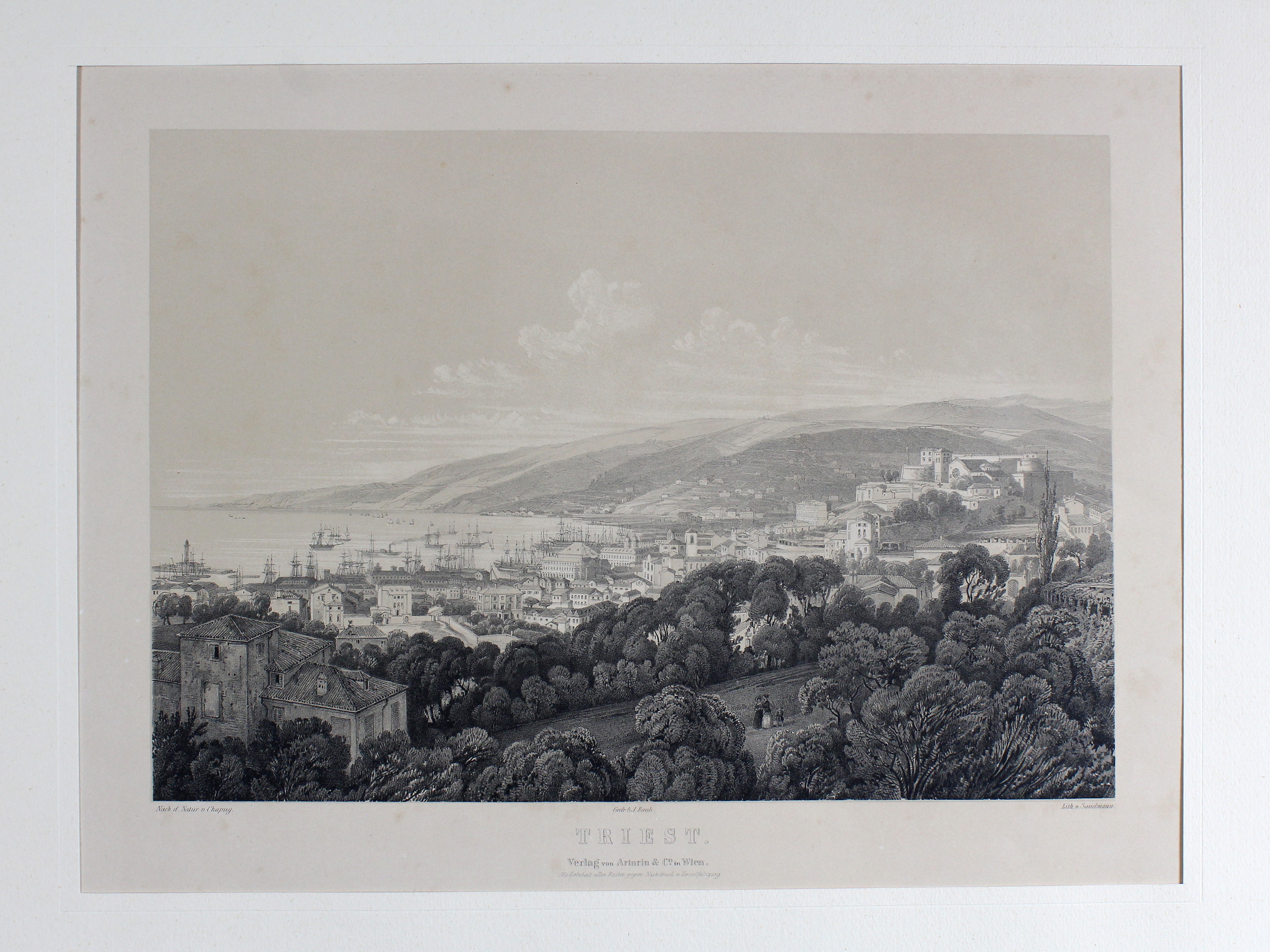 SANDMANN FRANZ JOSEPH - CHAPUY NICOLAS. Triest. - Vienna, verlag …