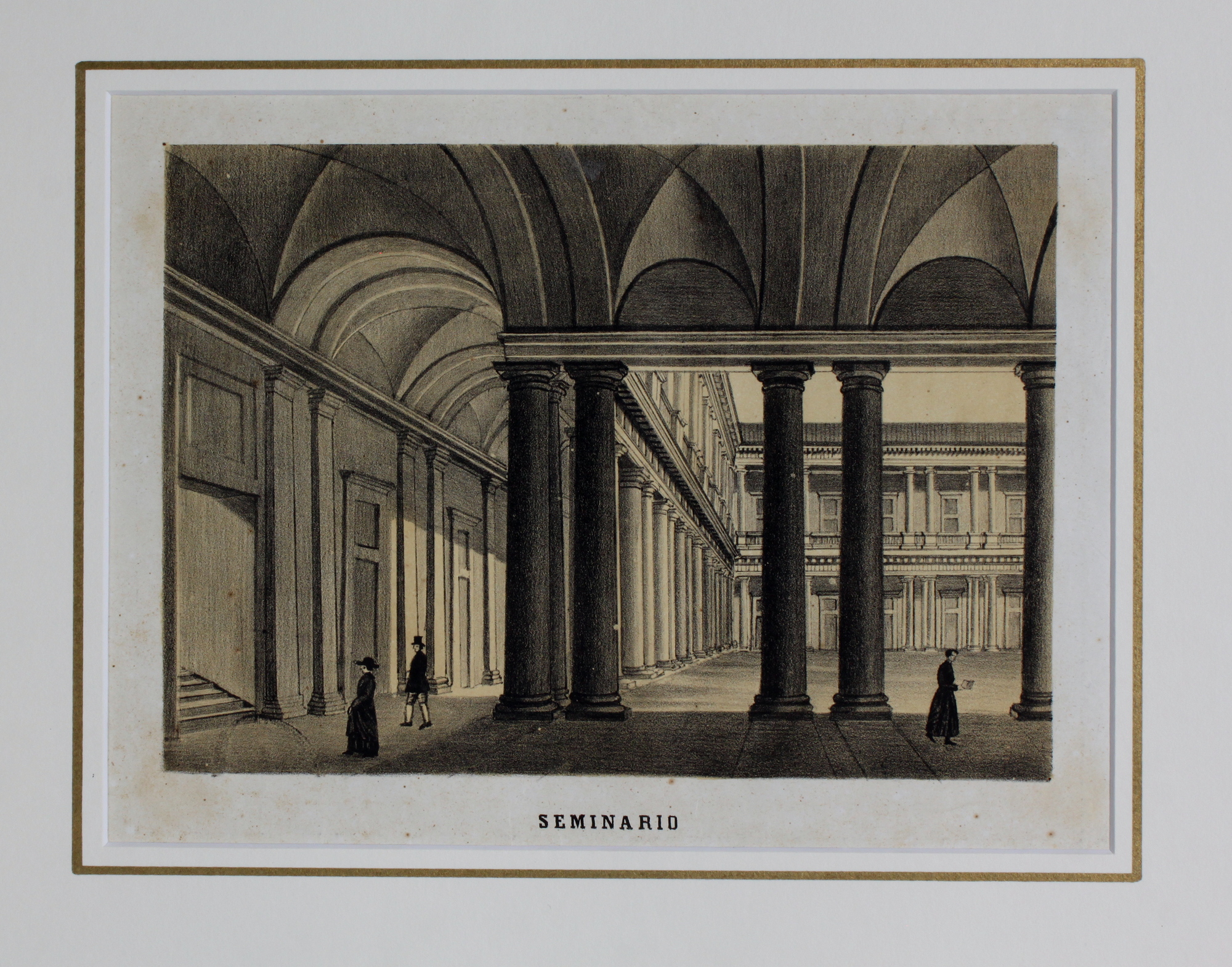 Seminario. Milano, Giuseppe Ramazzotti e Luigi Bezzera, 1852.