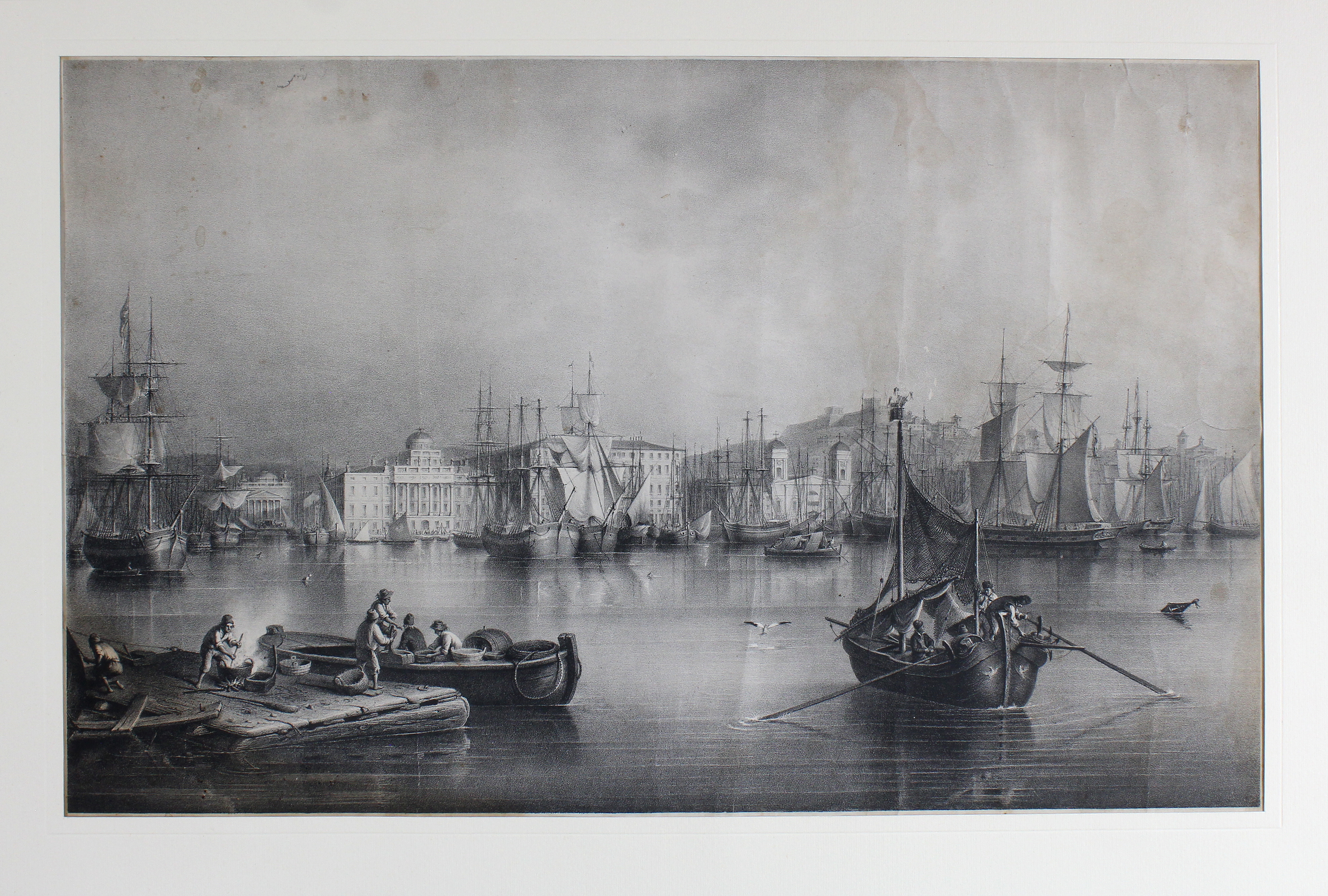TISCHBEIN AUGUST. La Riva Carciotti in Trieste. - Trieste, Litografia …