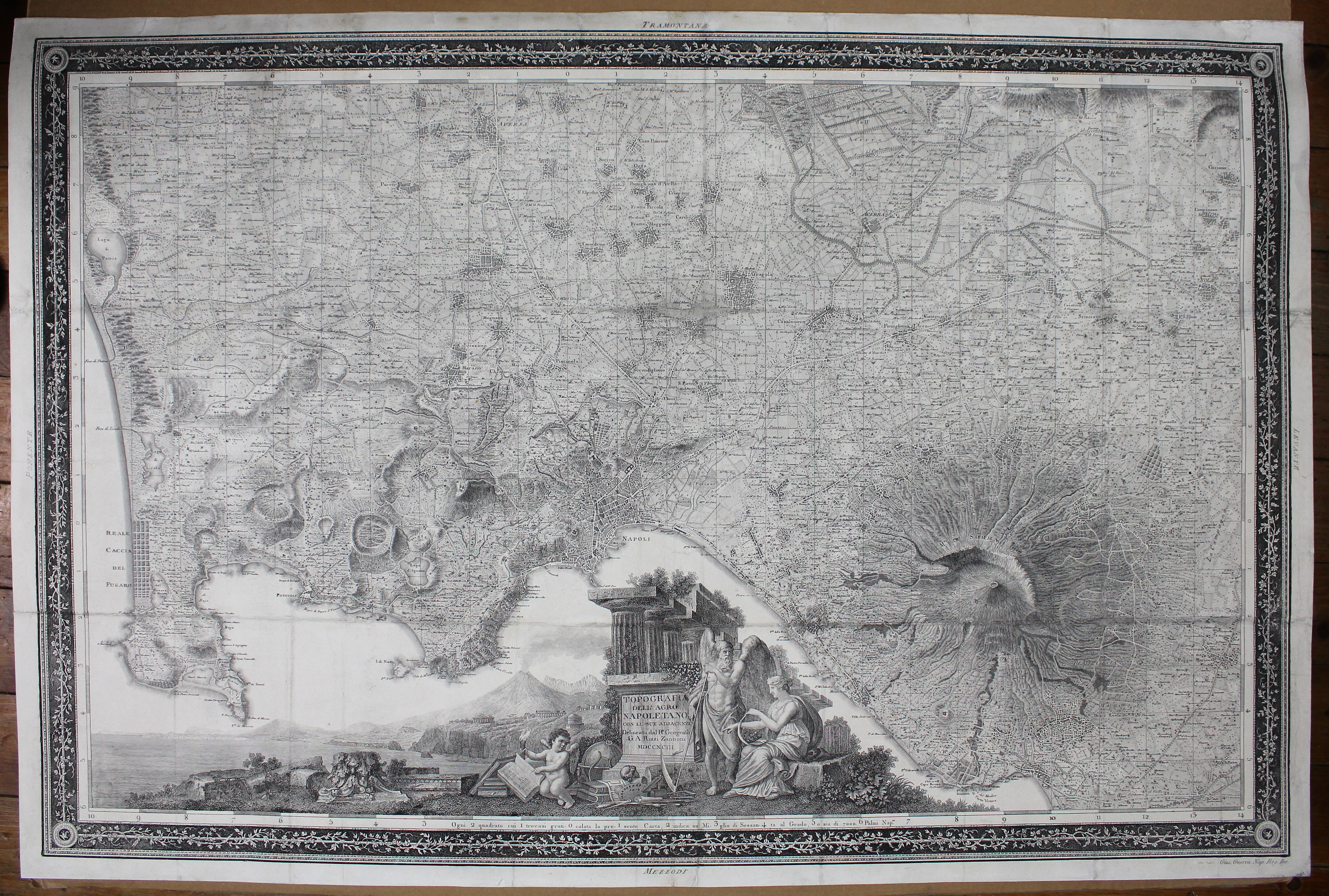 Topografia dell'Agro Napoletano con le sue Adiacenze. (Napoli), 1793.