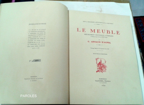 Le Meuble - Ameublement provençal et comtadin du moyen âge …