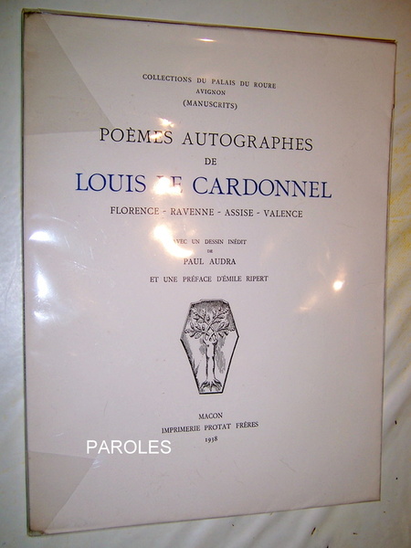 Poèmes autographes de Louis Le Cardonnel - Florence - Ravenne …