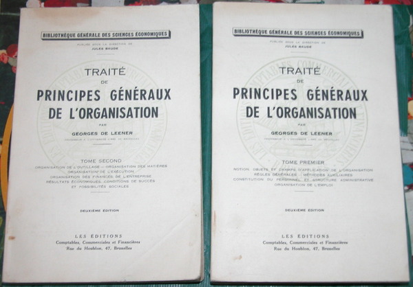 Traité de principes généraux de l'organisation.