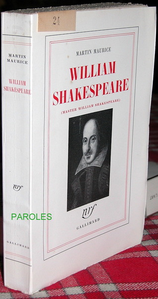 Master William Shakespeare.