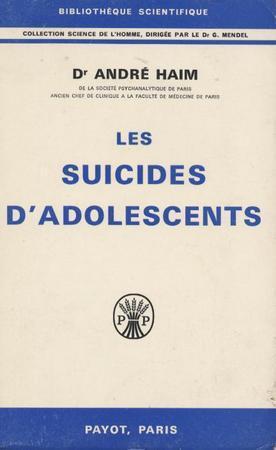 Les Suicides d'adolescents.