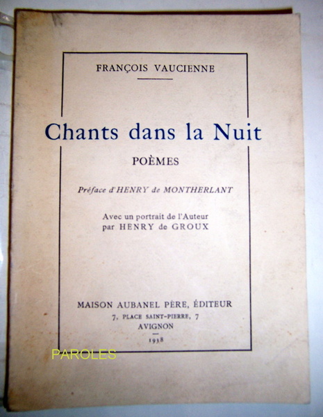 Chants dans la nuit - Poèmes.