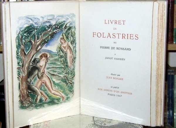 Livret de folastries de Pierre de Ronsard à Janot parisien.