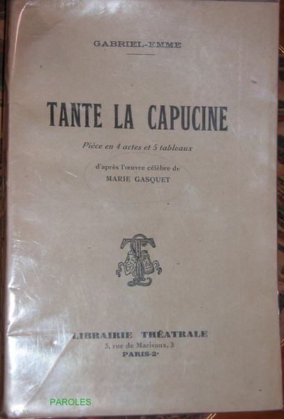 Tante la Capucine.