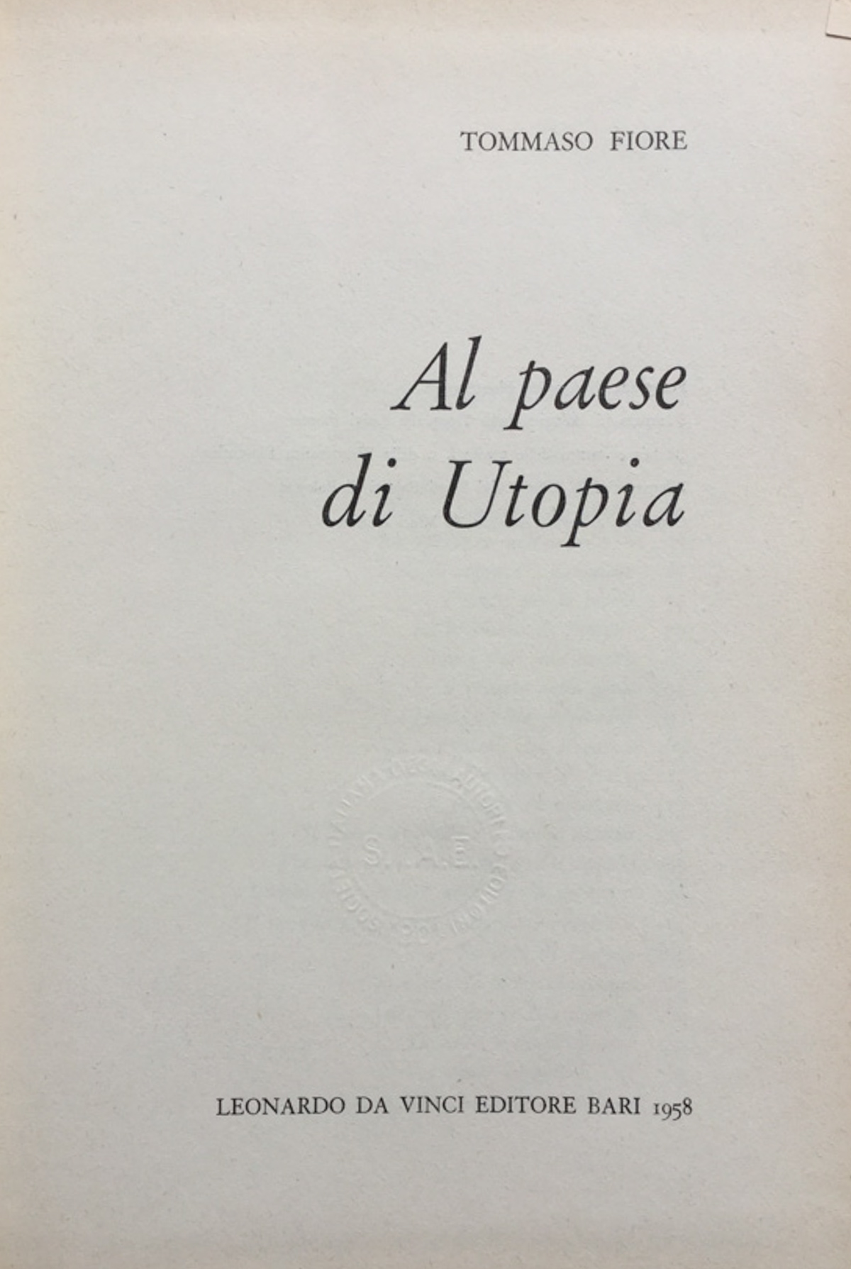 Al Paese di Utopia