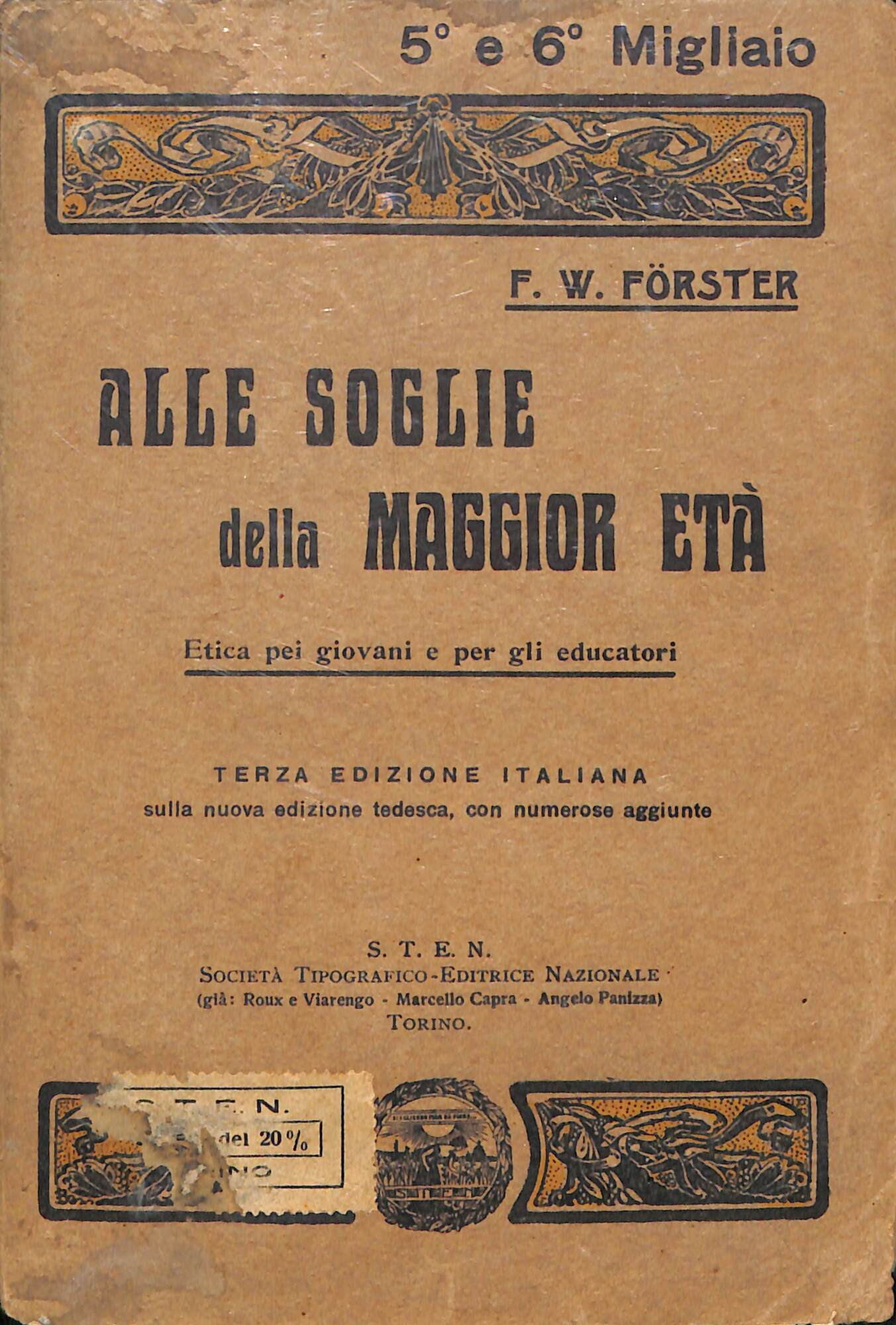 Alle soglie della maggior età : etica pei giovani e …