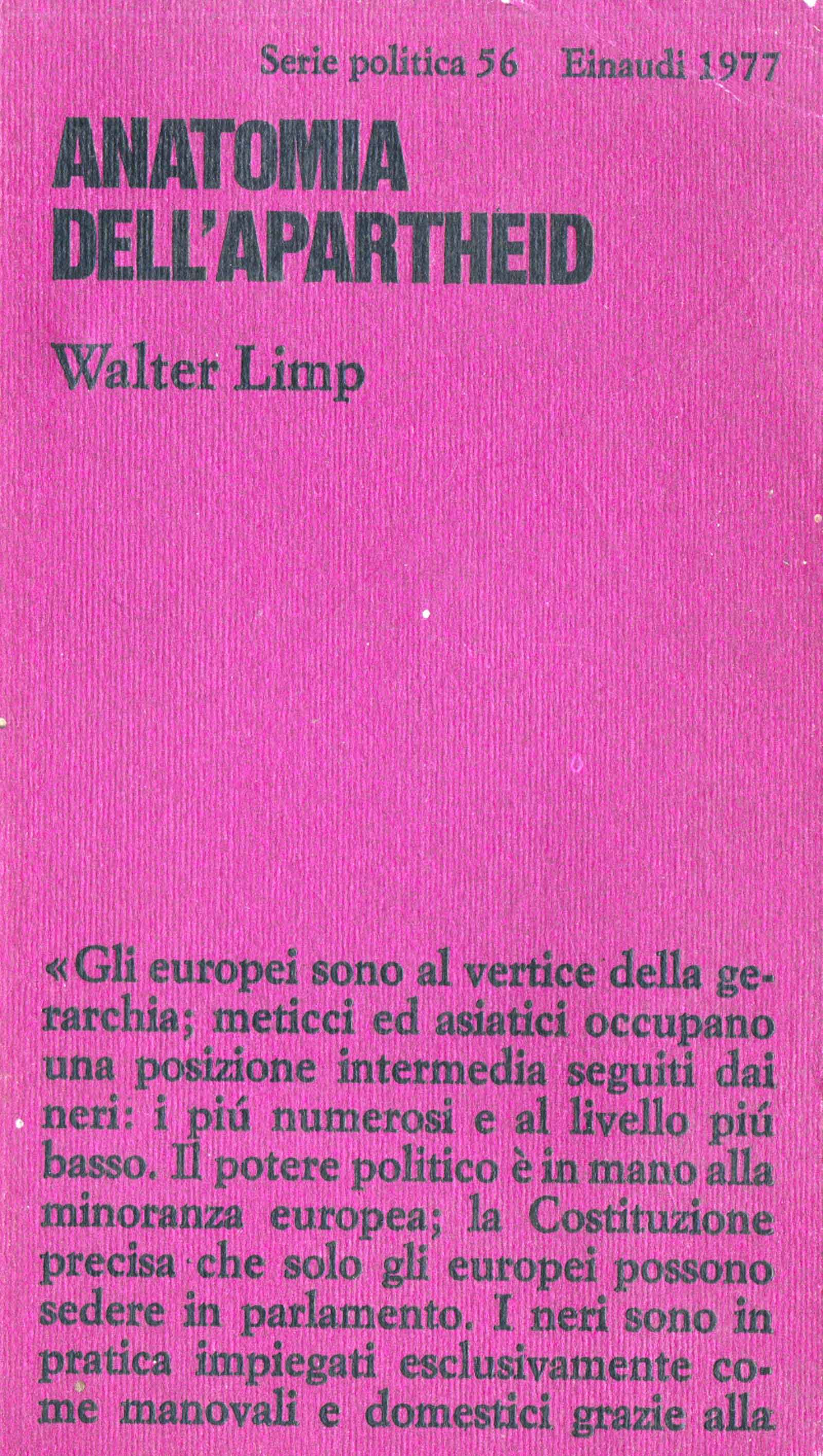 Anatomia dell'Apartheid