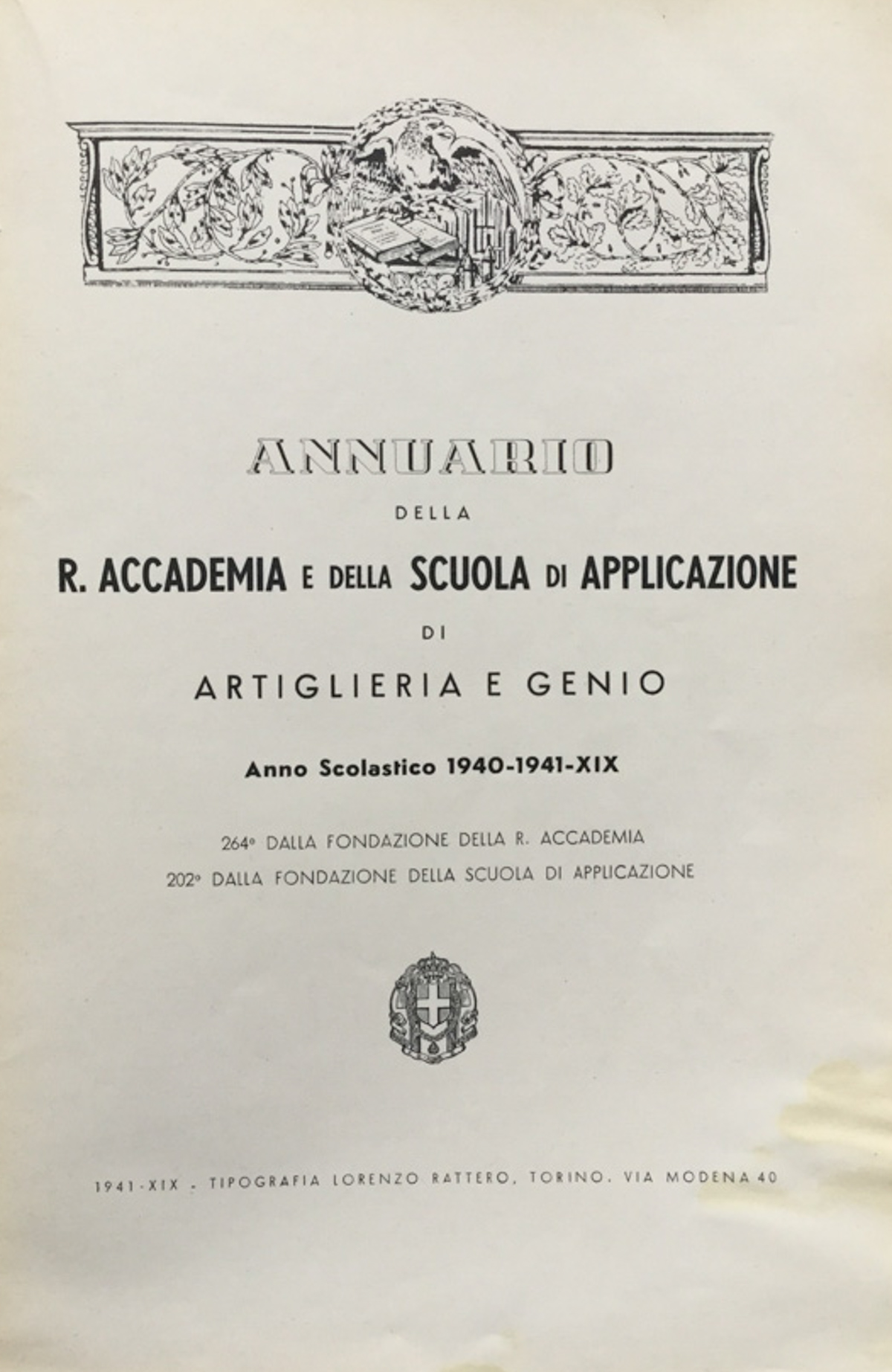 Annuario della R. Accademia e della Scuola di applicazione di …