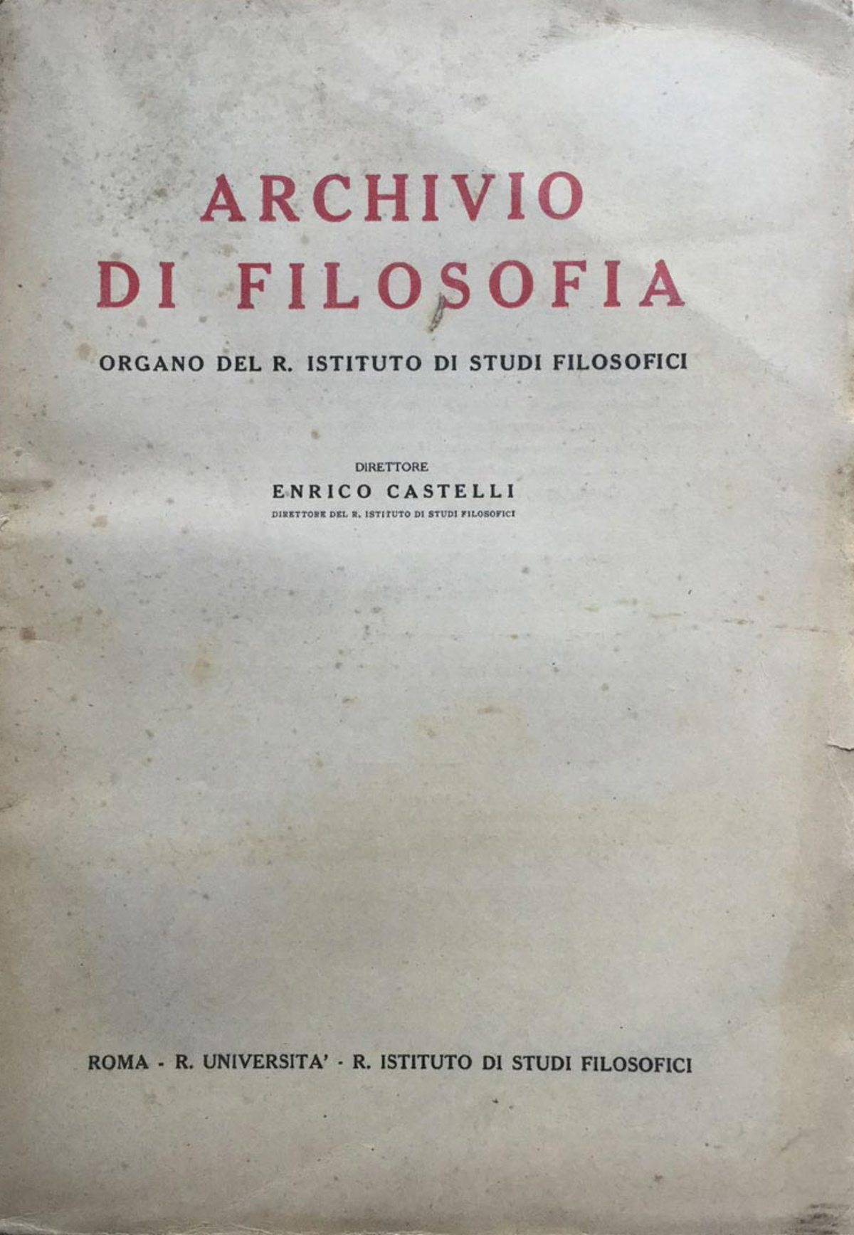Archivio di Filosofia
