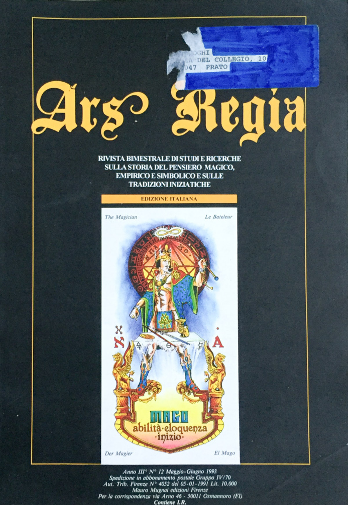 Ars Regia (rivista) 1993 maggio-giugno