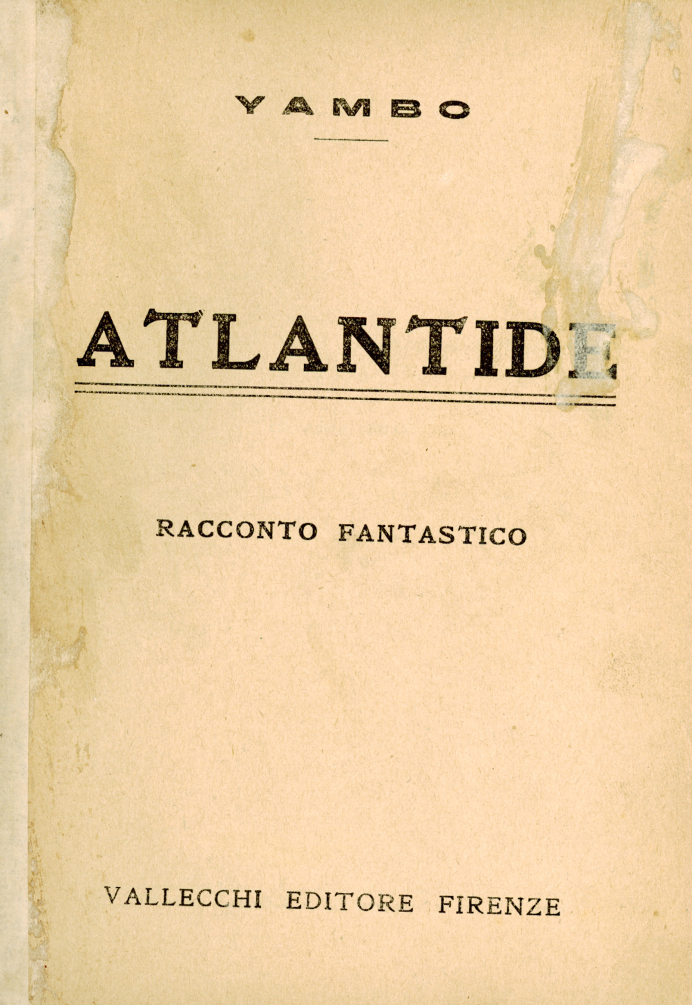 Atlantide : racconto fantastico