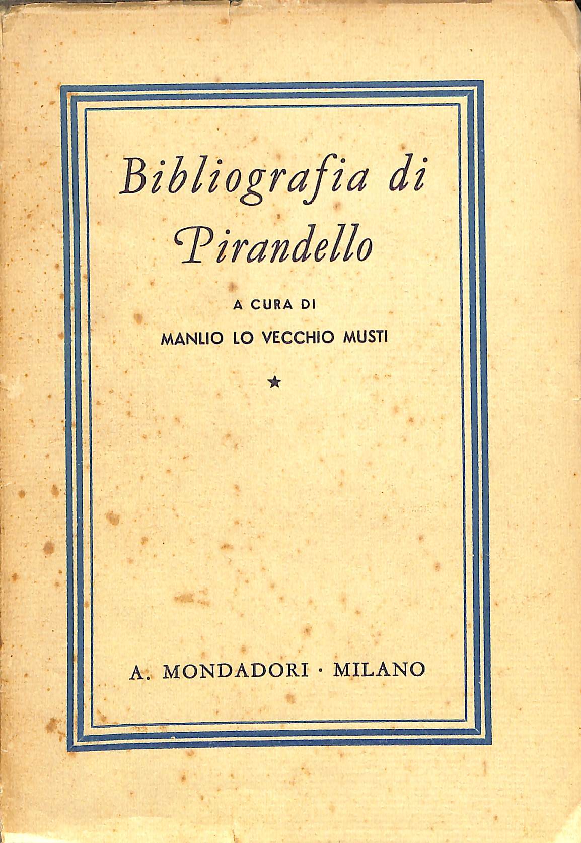 Bibliografia di Pirandello