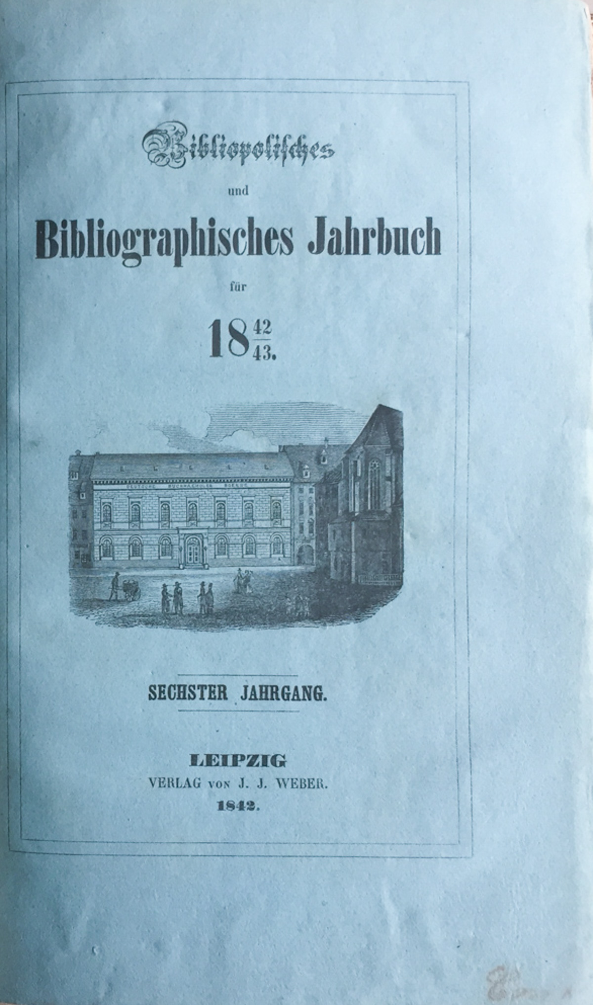 Bibliographisches Jahrbuch fur 1842-43