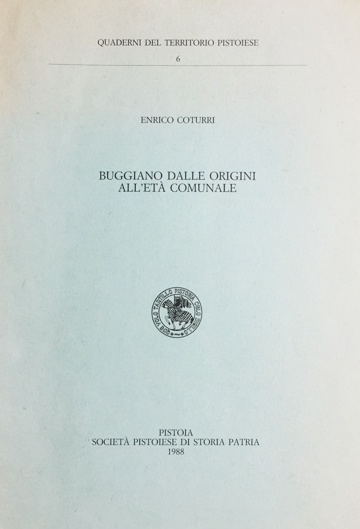 Buggiano dalle origini all'età comunale