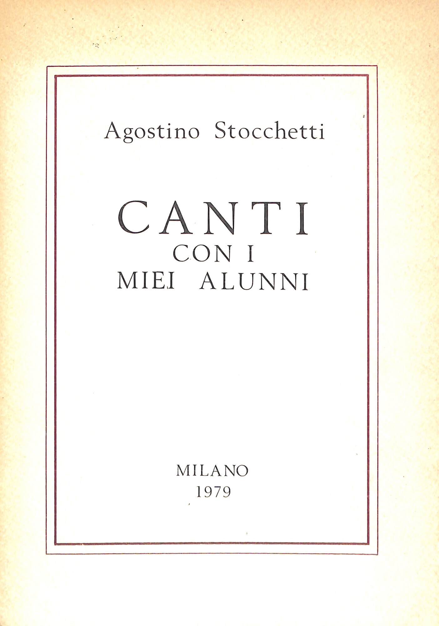 Canti con i miei alunni