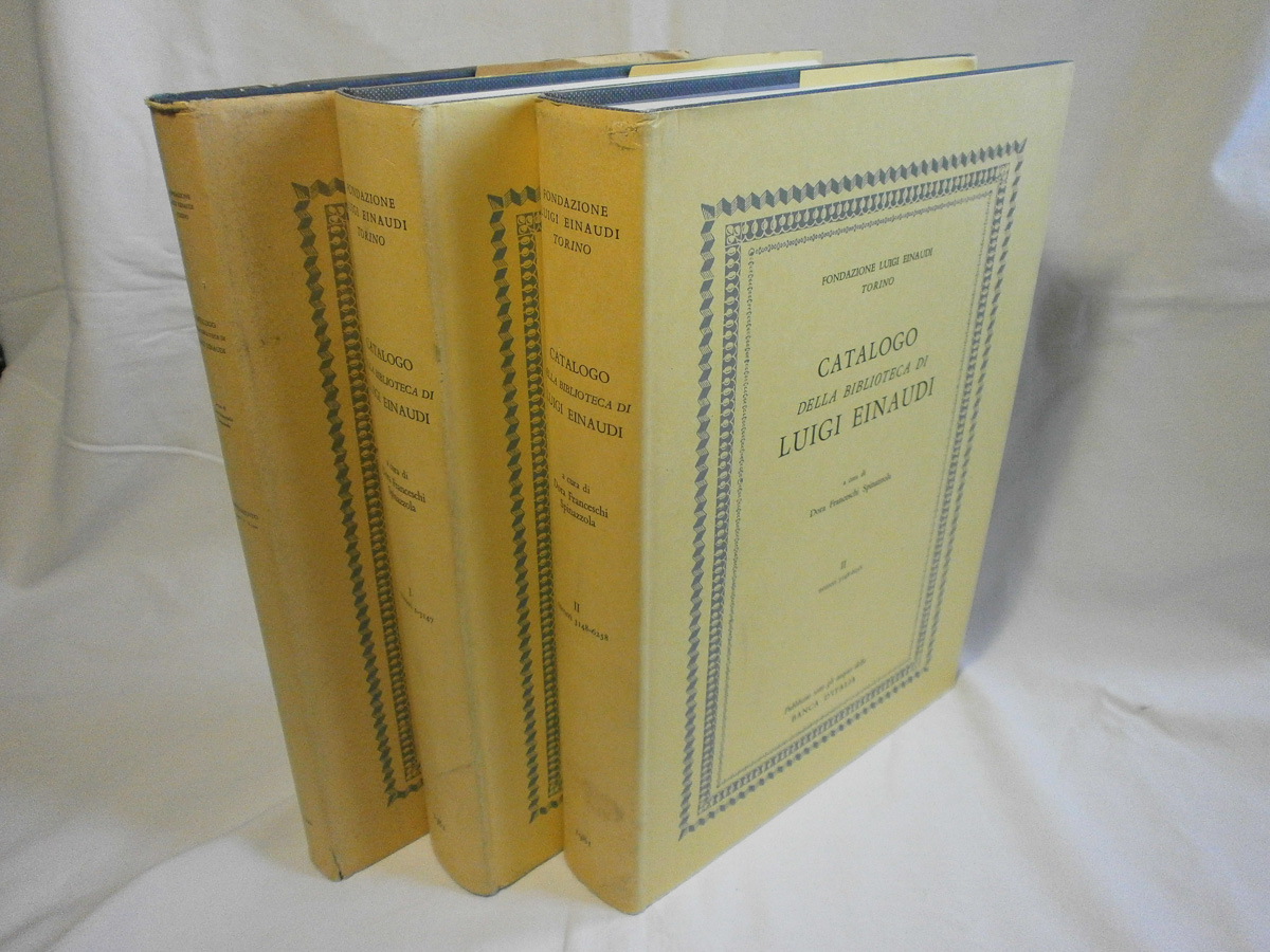 Catalogo della biblioteca di Luigi Einaudi 1981