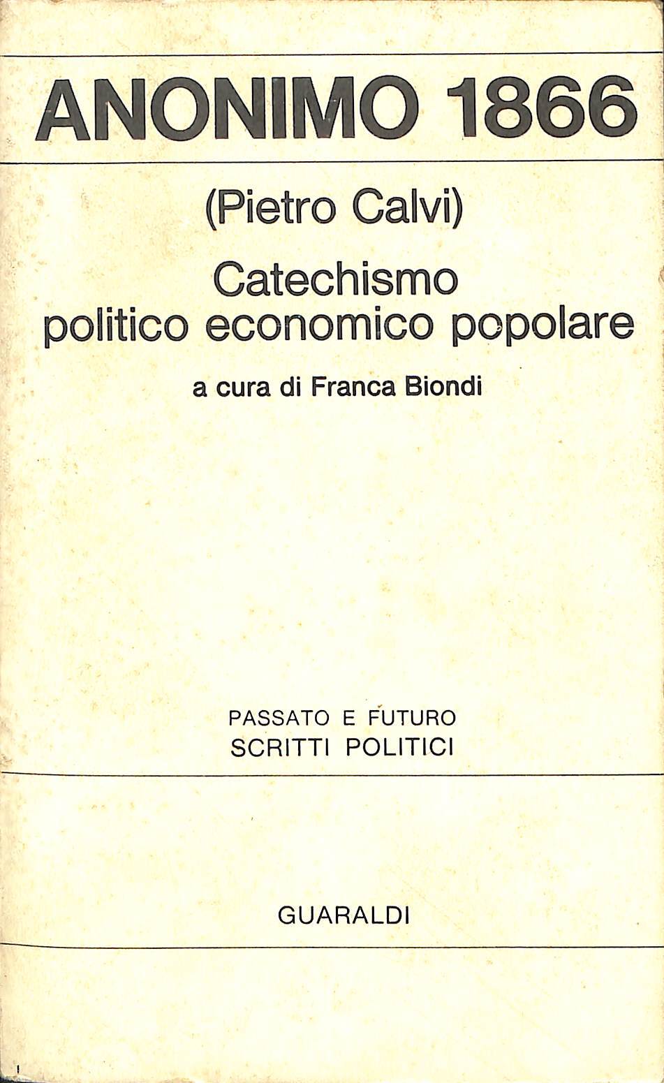 Catechismo politico economico popolare