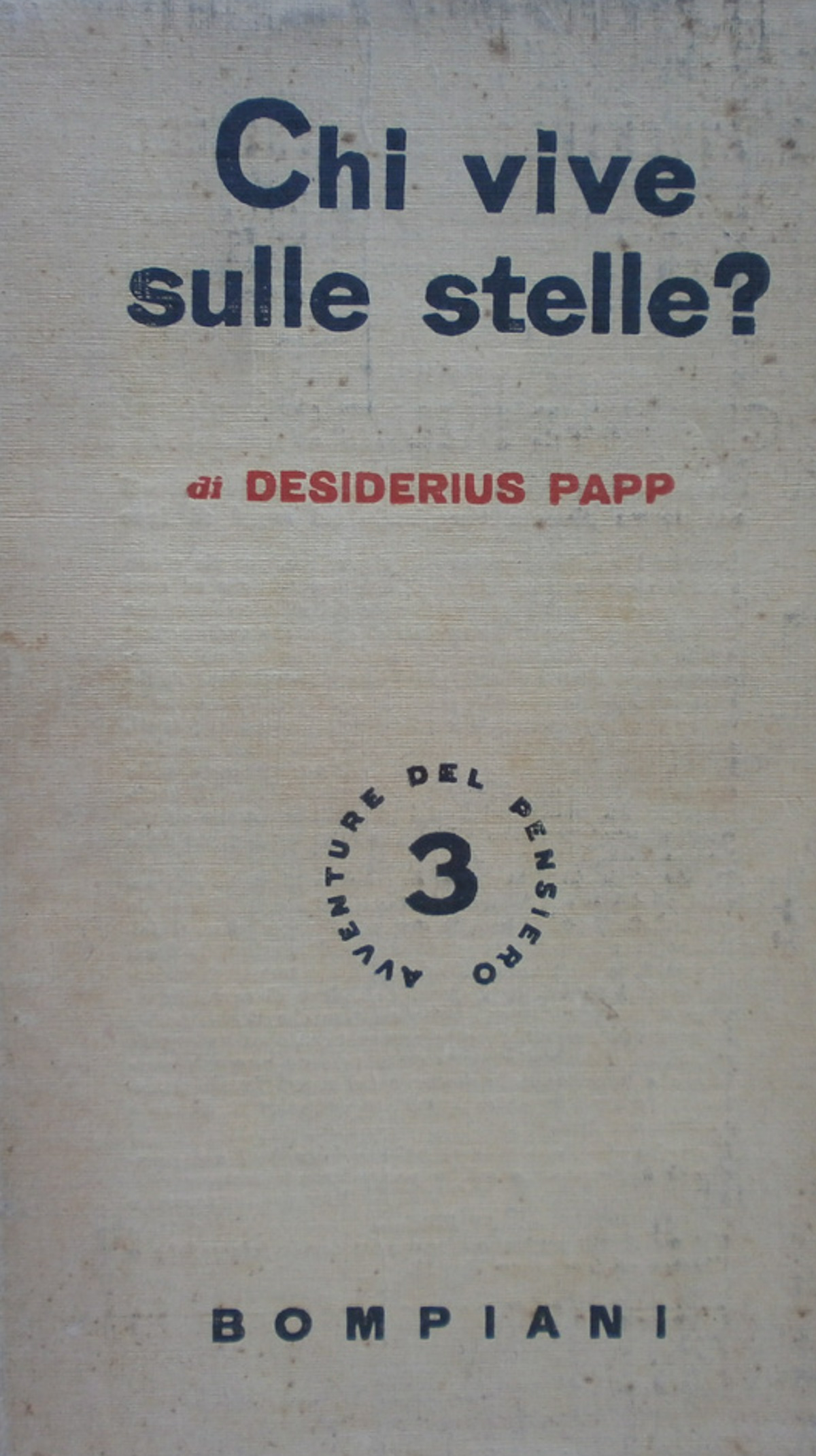 Chi vive sulle stelle? Papp Bompiani 1940