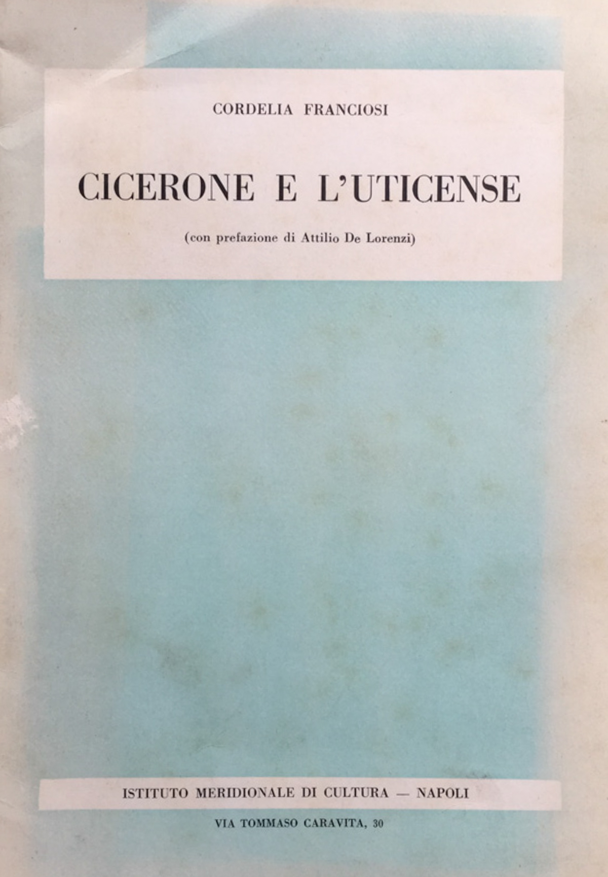 Cicerone e l'Uticense