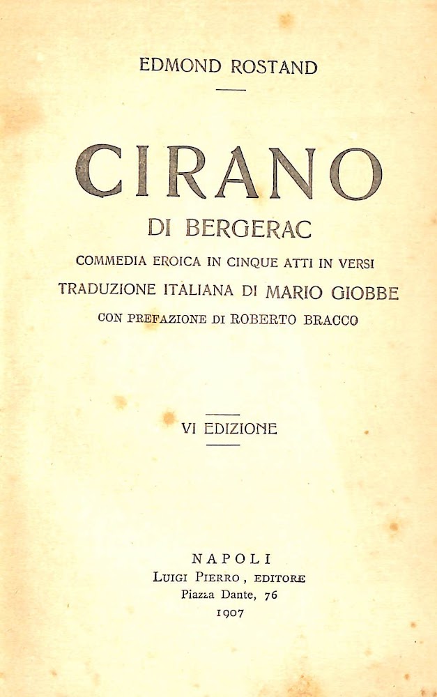 Cirano di Bergerac : commedia eroica in cinque atti in …
