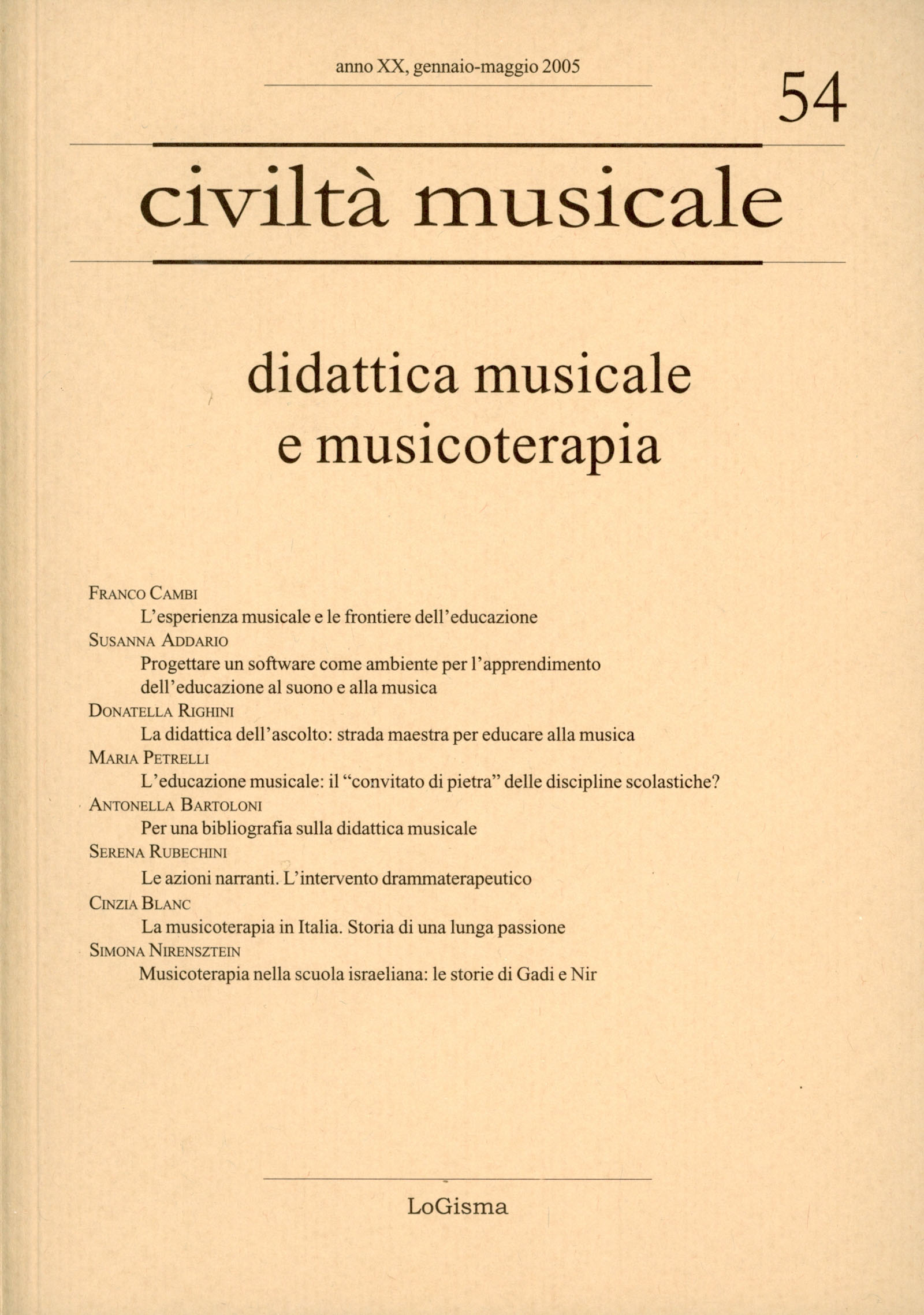 Civiltà musicale 54 2005