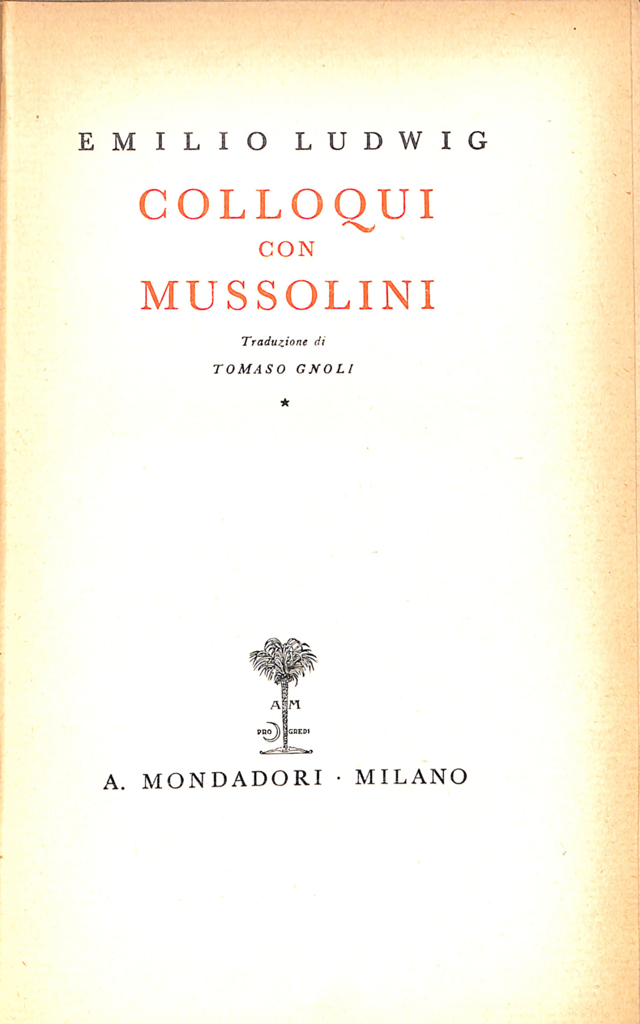 Colloqui con Mussolini