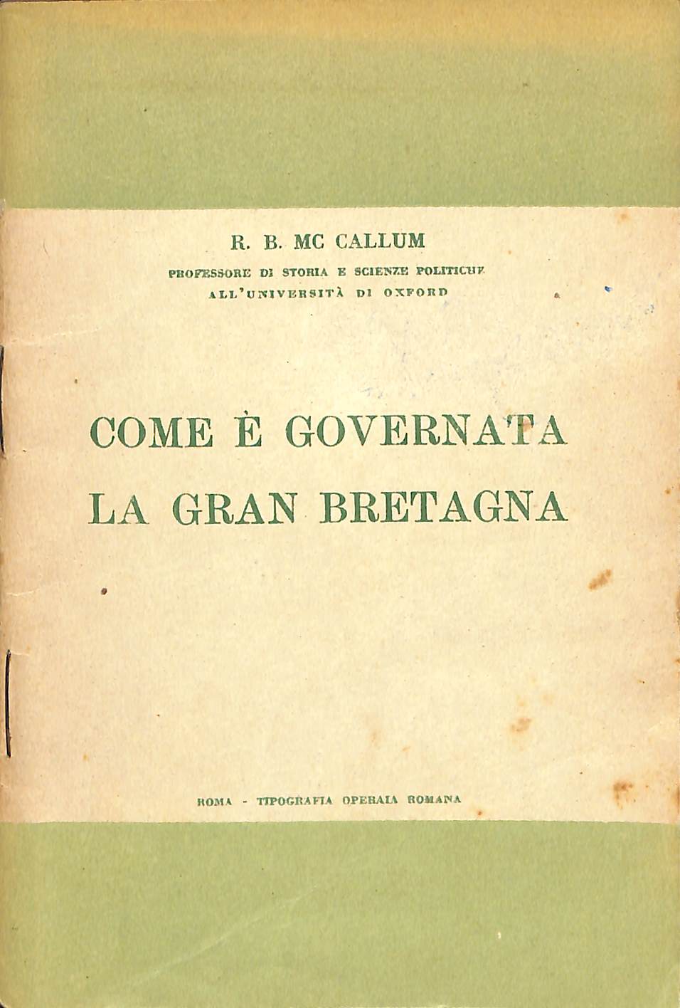 Come e governata la Gran Bretagna
