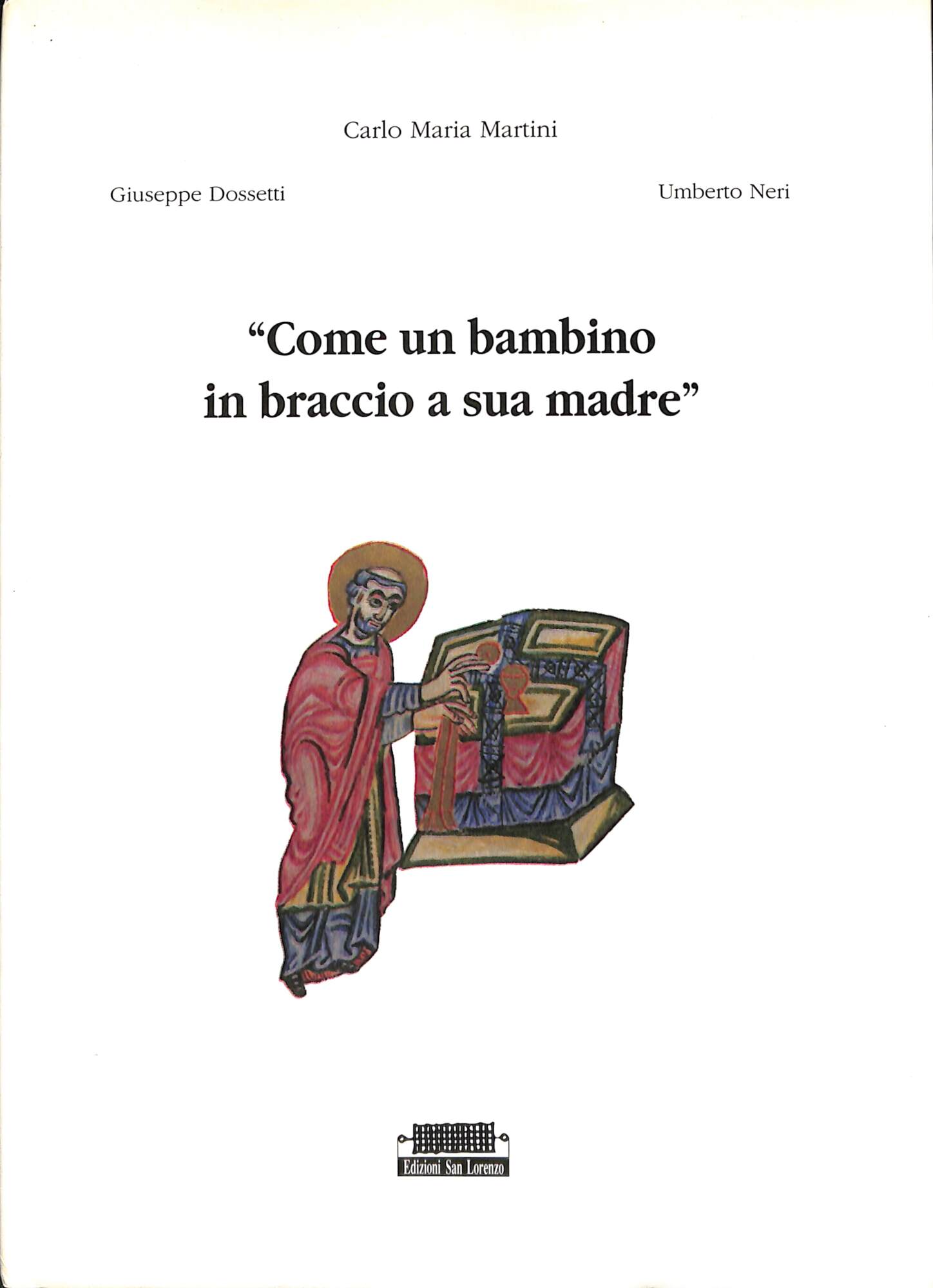 Come un bambino in braccio a sua madre