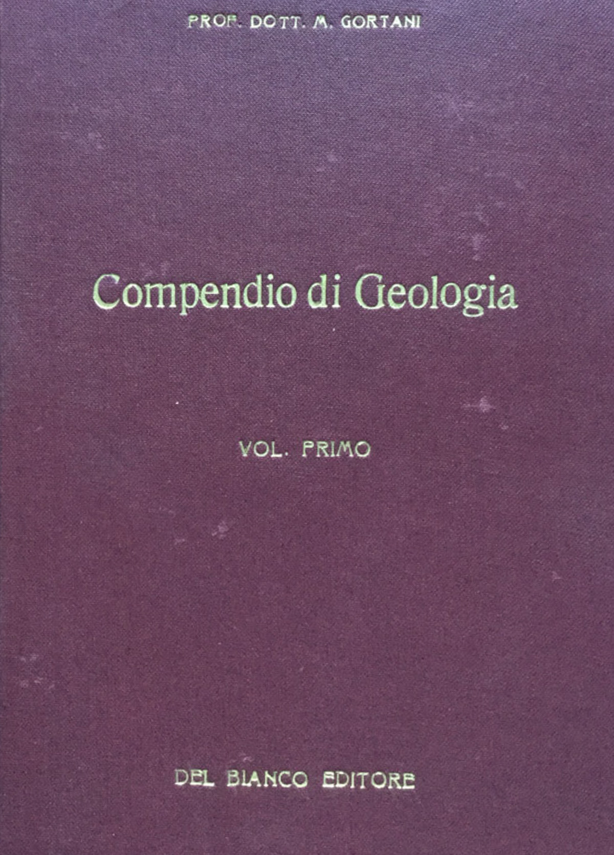 Compendio di Geologia per naturalisti e ingegneri