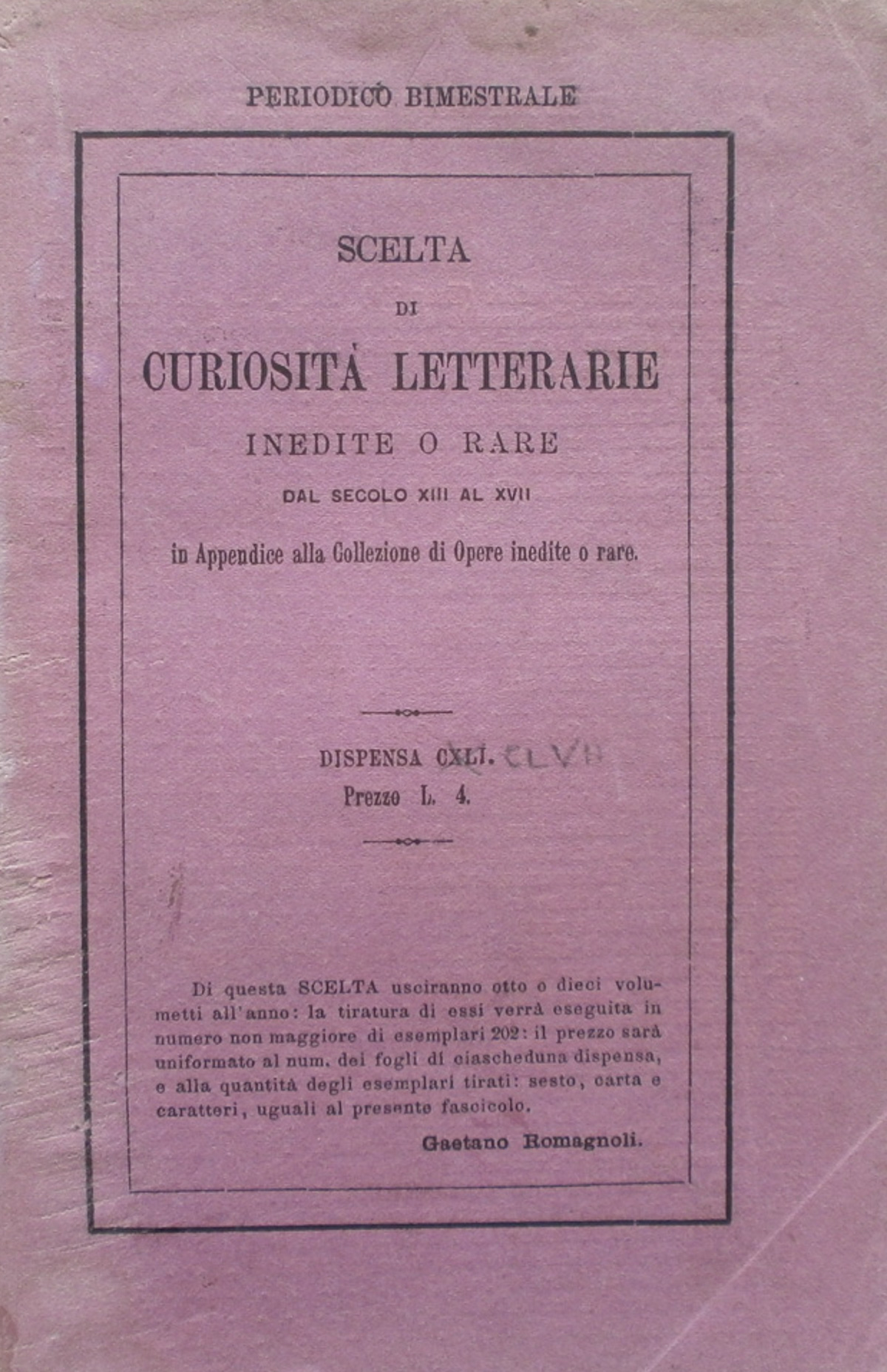 Cronica degli imperatori romani. Scelta di curiosità letterarie inedite o …