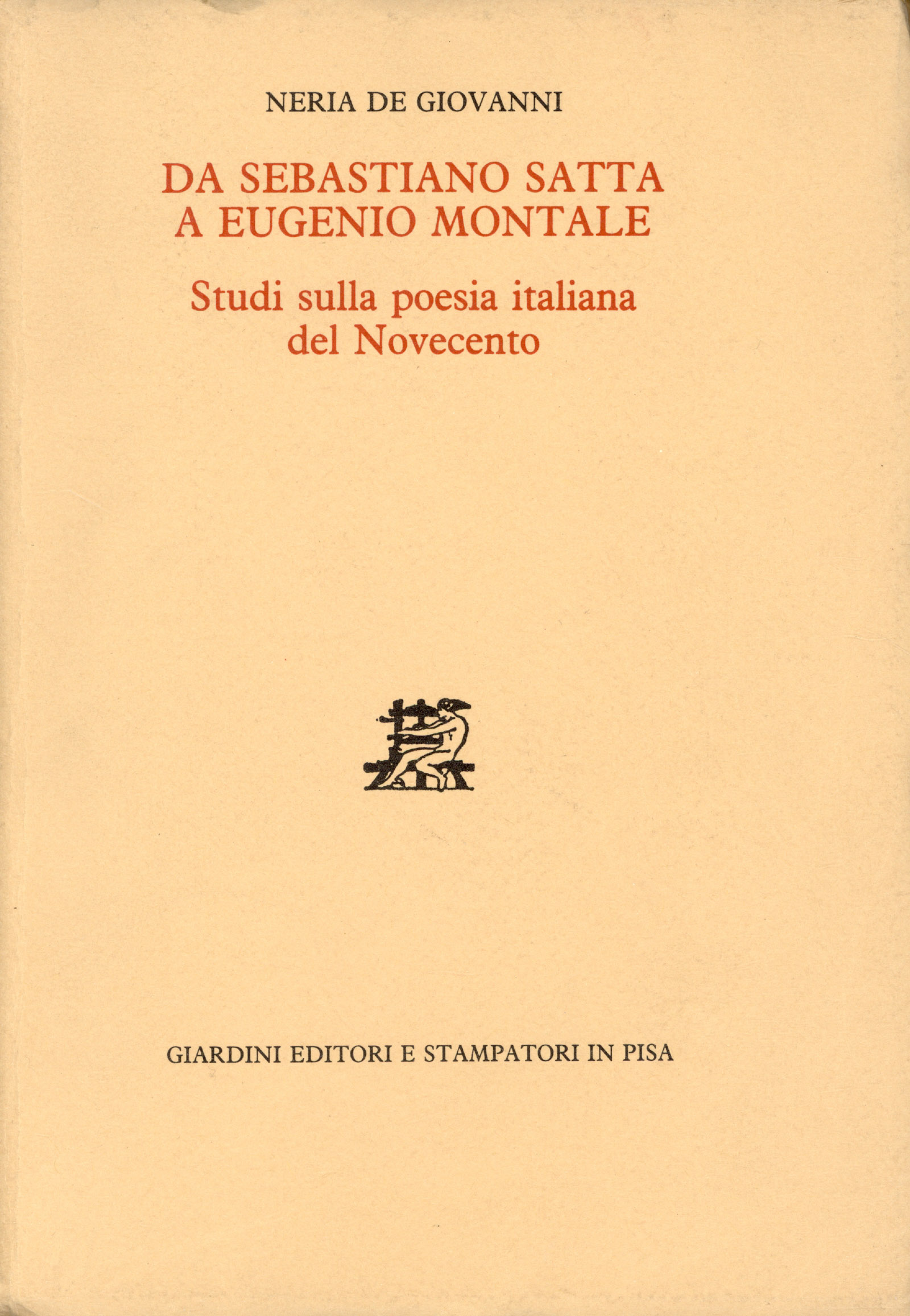 Da Sebastiano Satta a Eugenio Montale